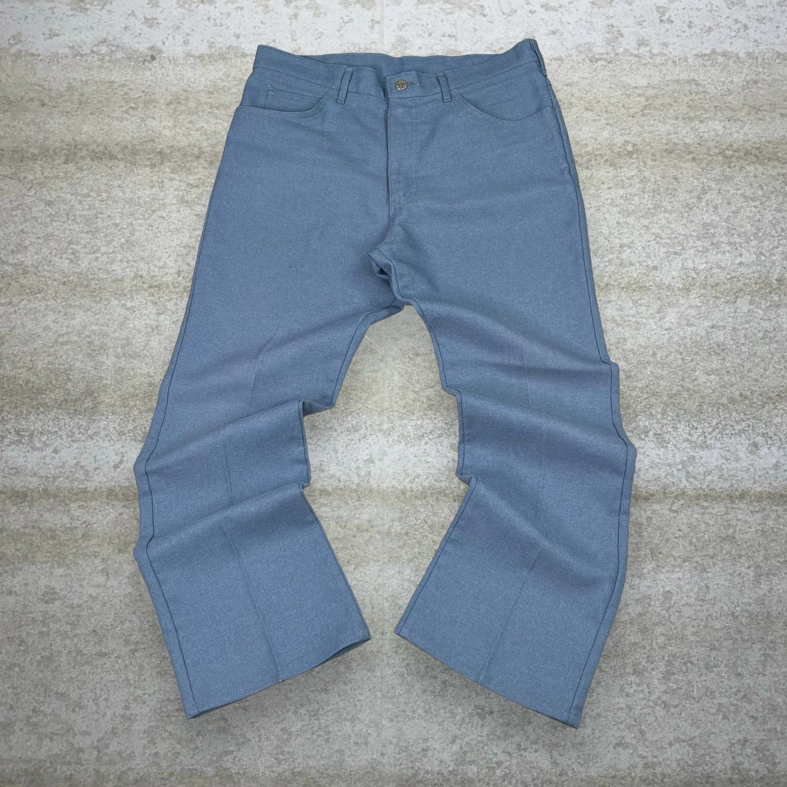 Lee Vintage 90s Lee Dress Pants 36x30 Straight Light Blue Union Size US 36 / EU 52 - 2 Thumbnail