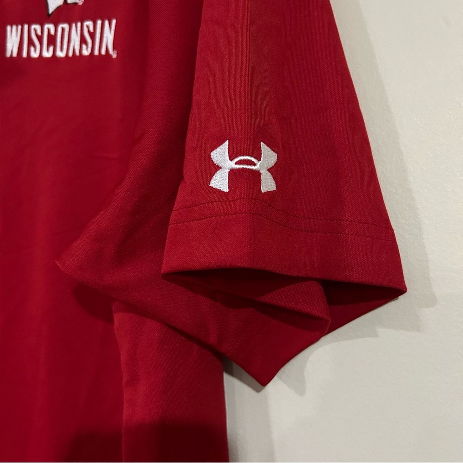 Under Armour 2017 Wisconsin Badgers Football Rose Bowl Polo Size US L / EU 52-54 / 3 - 5 Thumbnail