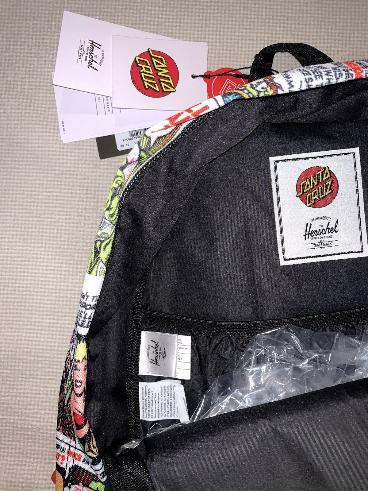 Herschel Supply Co. HERSCHEL X Santa Cruz Porkchop Hill Comic Book 15" Backpack Size ONE SIZE - 4 Thumbnail