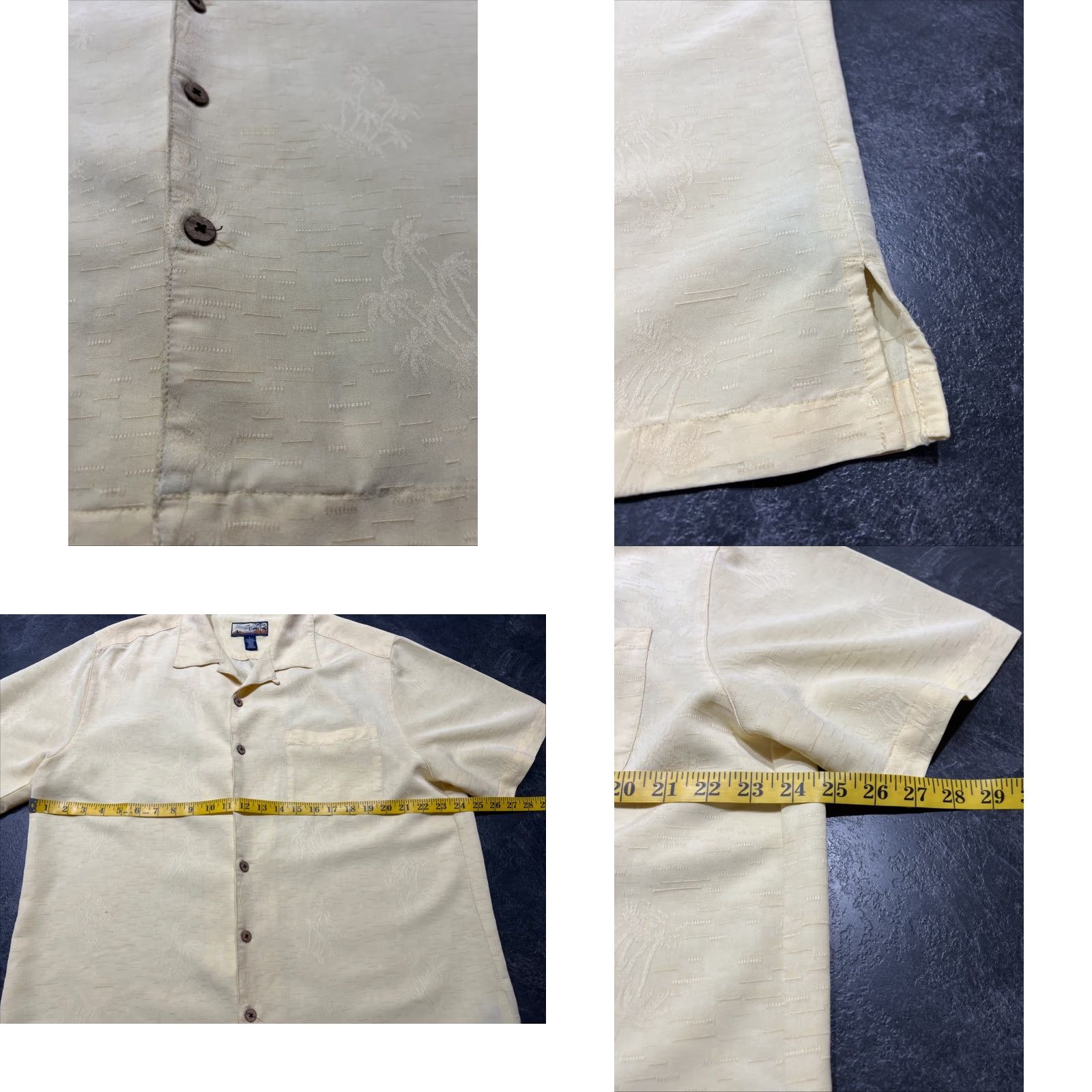 Vintage Havana Jack’s Cafe Shirt Men L Ivory Hawaiian Short Sleeve Size US L / EU 52-54 / 3 - 8 Thumbnail
