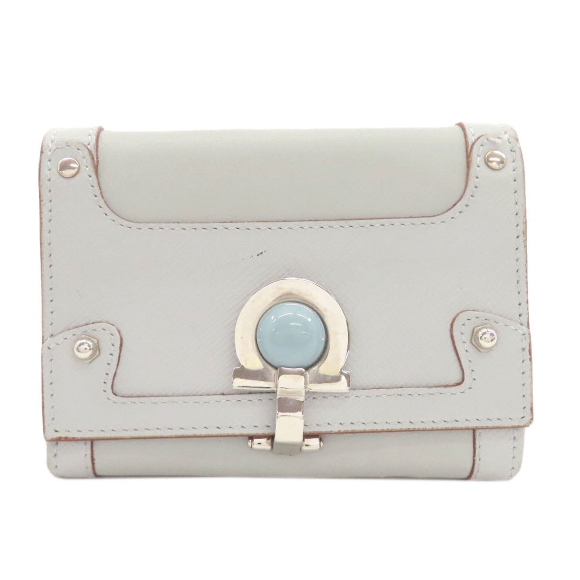 Salvatore Ferragamo Salvatore Ferragamo Gancini hardware bi-fold leather wallet for women. Size ONE SIZE - 1 Thumbnail