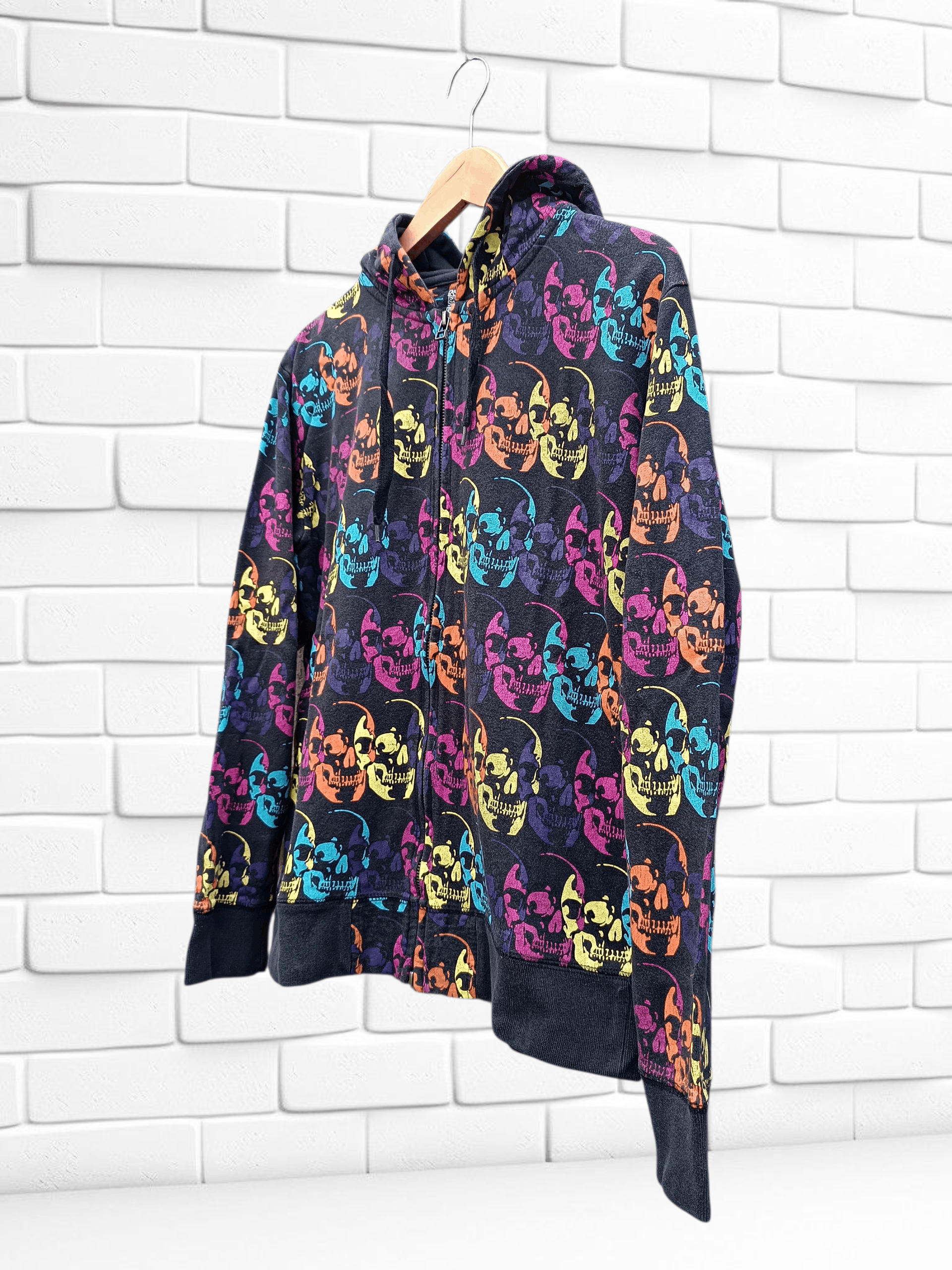 Japanese Brand Sweater Hoodie Pullover Print Skull Size US M / EU 48-50 / 2 - 2 Thumbnail