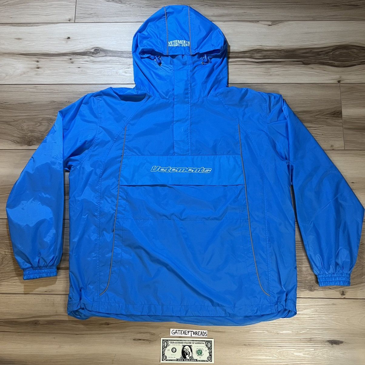 Vetements Vetements SS18 Pullover Windbreaker Anorak Blue Size US S / EU 44-46 / 1 - 1 Thumbnail