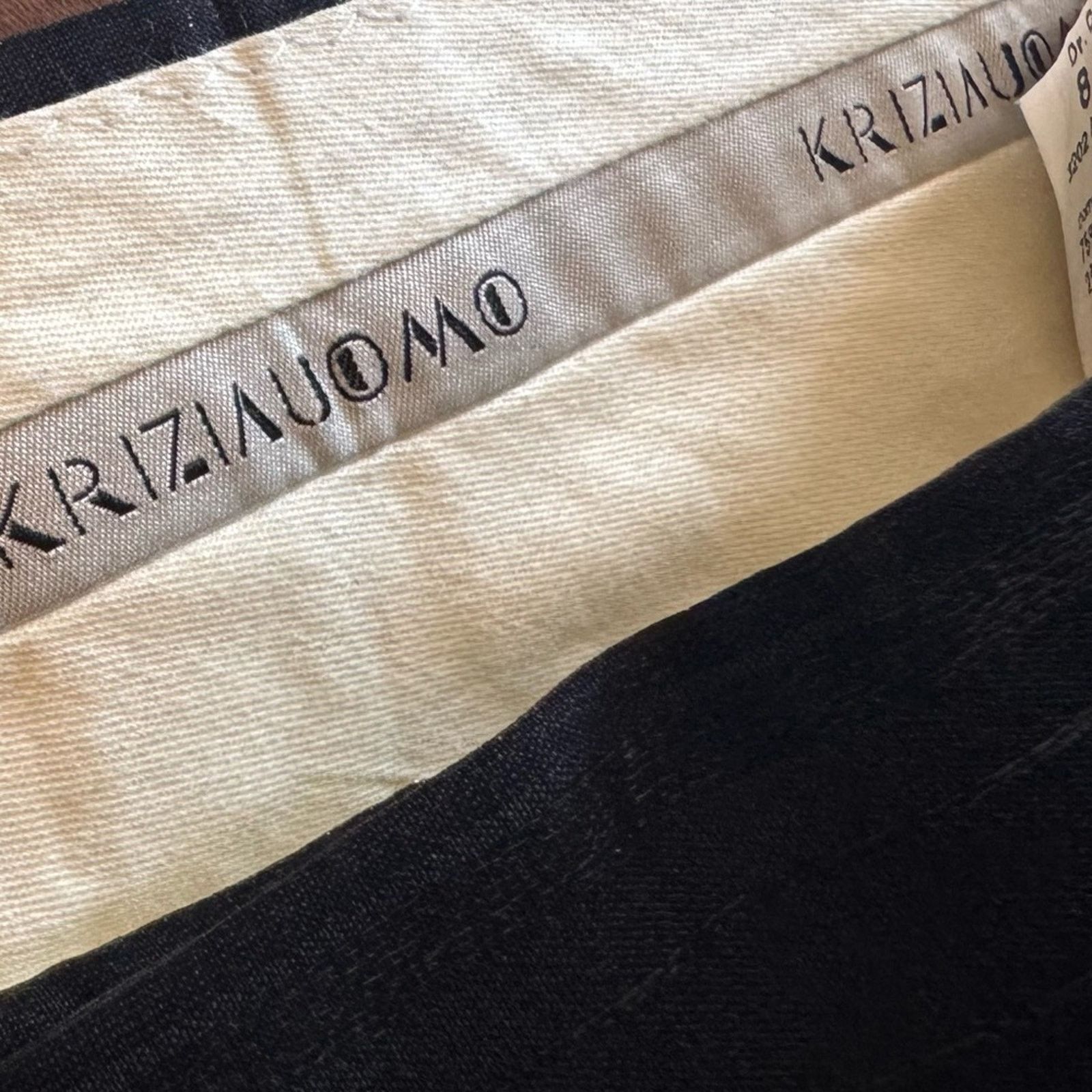 & Other Stories KRIZIA UOMO Black Pants Size US 34 / EU 50 - 6 Thumbnail
