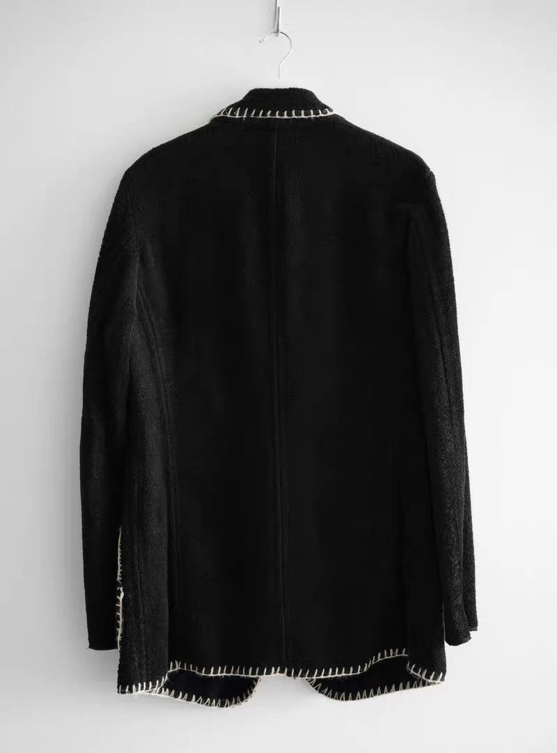 Yohji Yamamoto Yohji Yamamoto 12AW Hand-Stitch Topstitch Wool Blazer Size US M / EU 48-50 / 2 - 2 Thumbnail