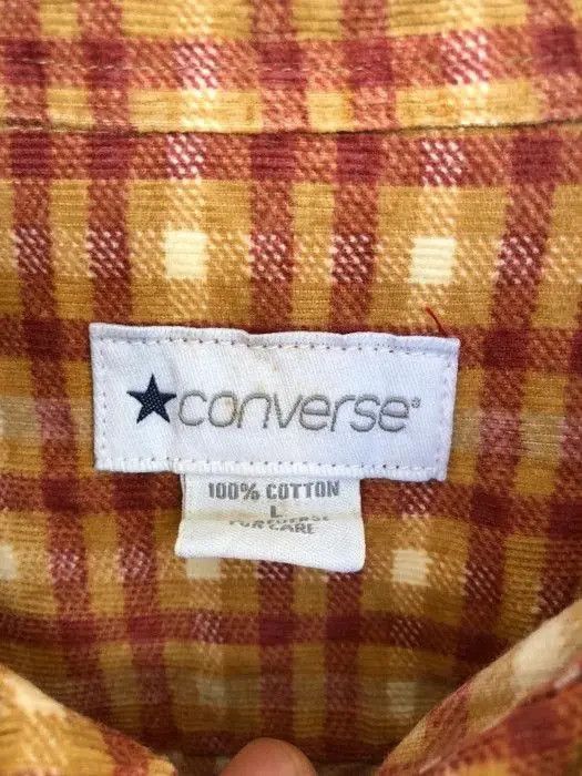 Converse × Flannel Vintage Converse Plaid Tartan Flannel Shirt 👕 Size US L / EU 52-54 / 3 - 3 Thumbnail