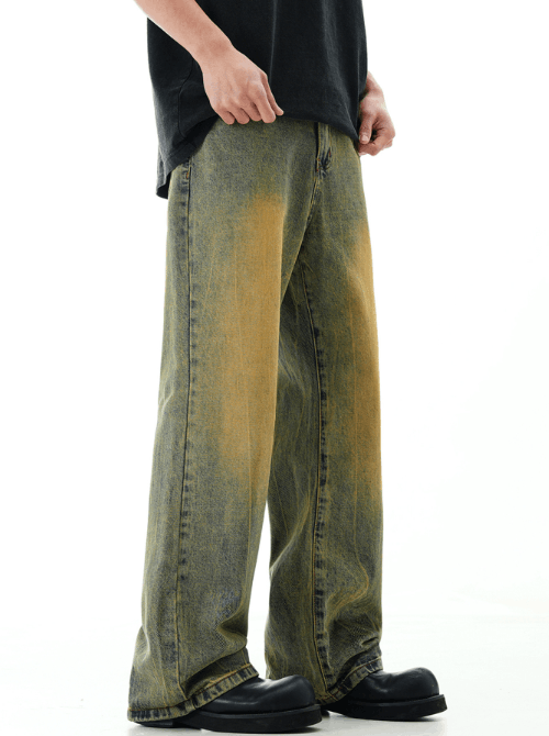 Japanese Brand × Jean American retro washed distressed loose bootcut jeans Size US 32 / EU 48 - 3 Thumbnail