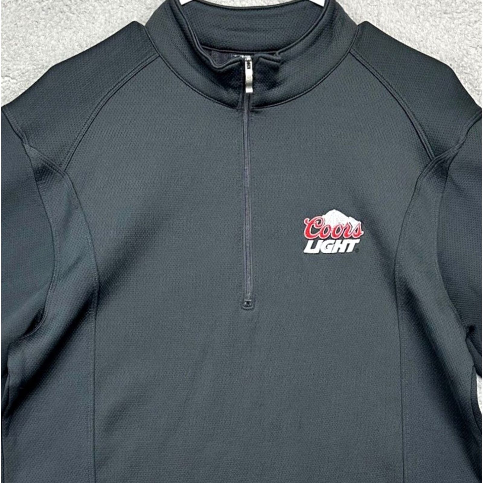 Nike Nike Golf Sweater Pullover Adult Medium Black Quarter Zip Logo Mens Sweatshirt Size US M / EU 48-50 / 2 - 2 Thumbnail