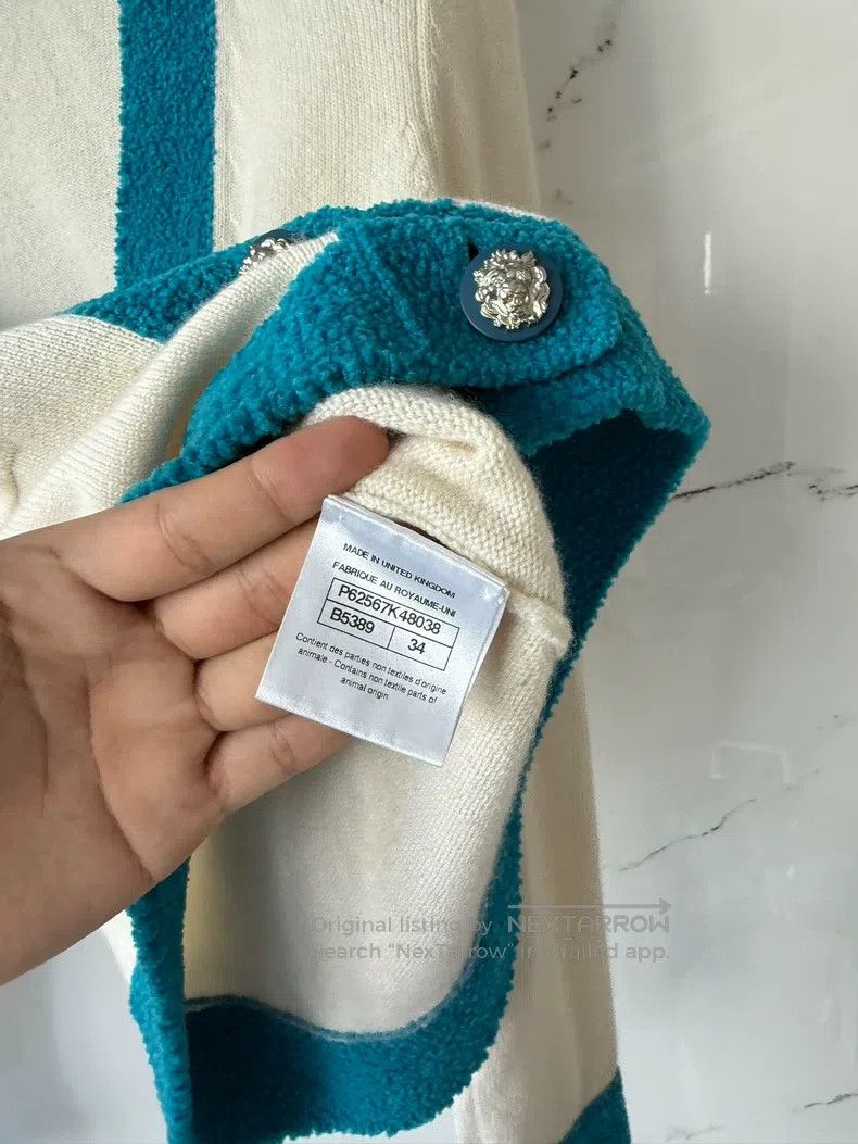 Chanel Chanel White and blue cardigan coat Size XXS / US 00 / IT 34 - 3 Thumbnail