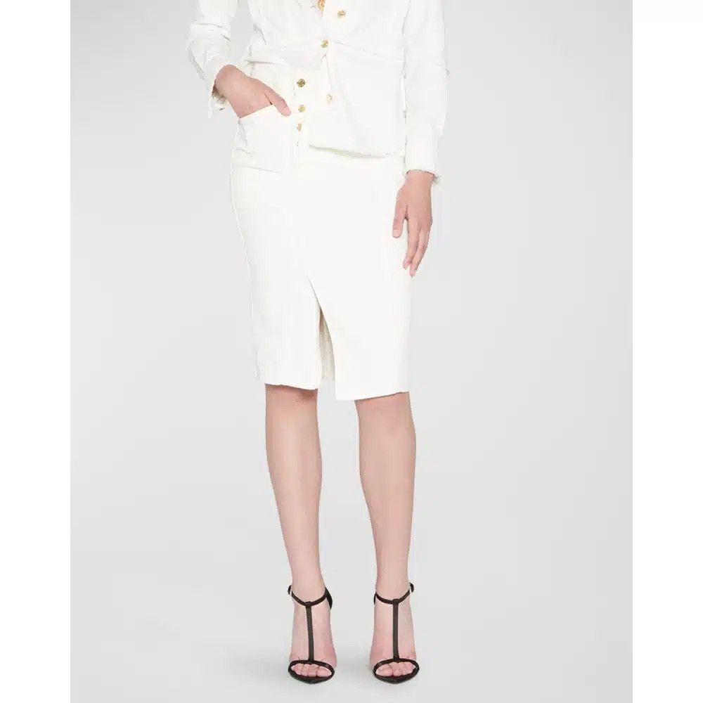 Tom Ford o1loc1c0625 GCD076 Denim Skirt in White Size 24" / US 00 / IT 34 - 2 Thumbnail