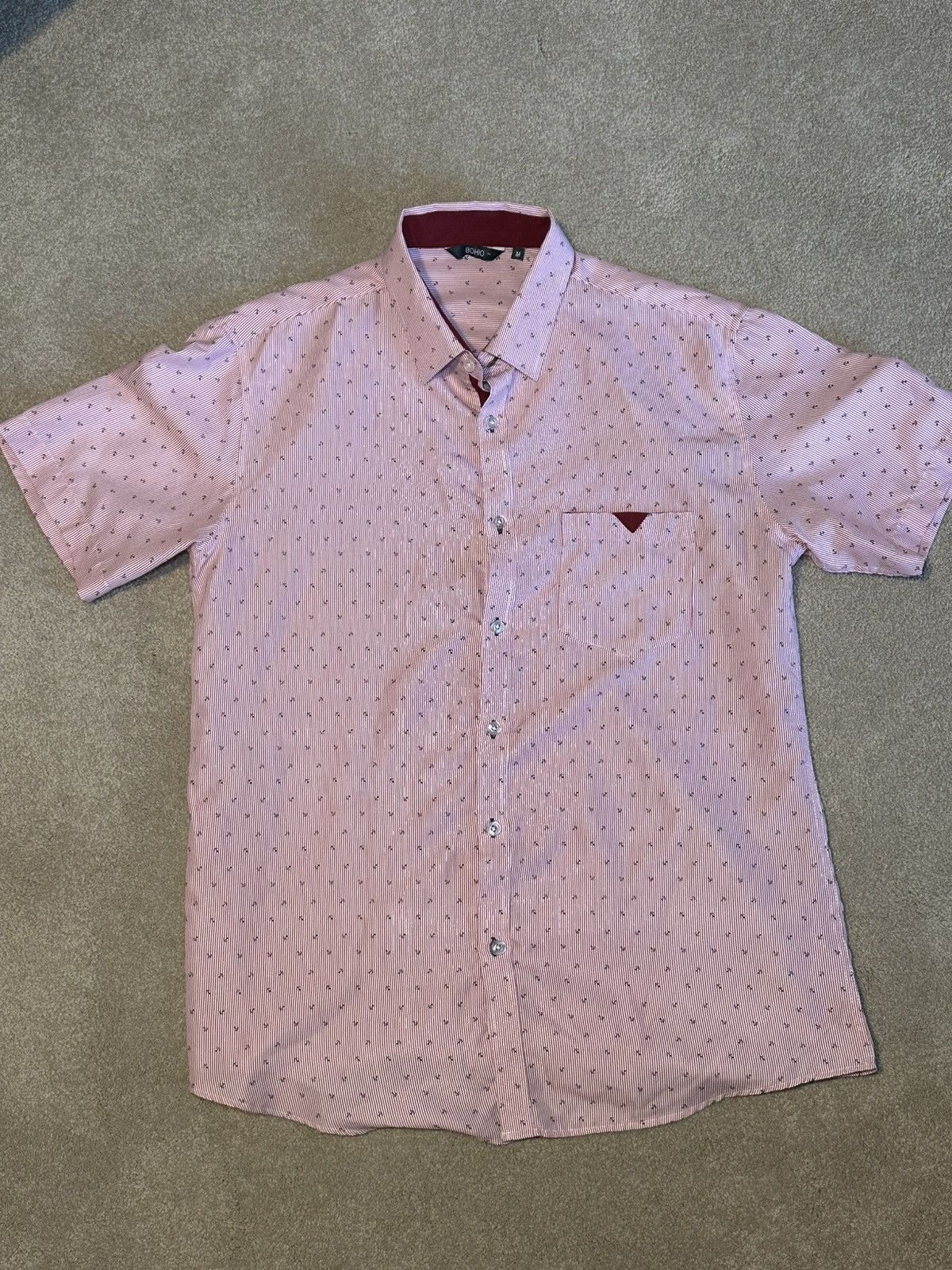 Vineyard Vines Casual Anchor Pattern Button-Down Shirt Size US M / EU 48-50 / 2 - 1 Thumbnail