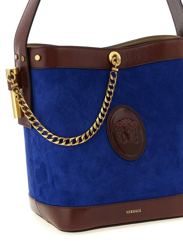 Versace ob2d0Lne0726 Size: OS / Pivot Small Bucket Bag in Blue Size ONE SIZE - 3 Thumbnail