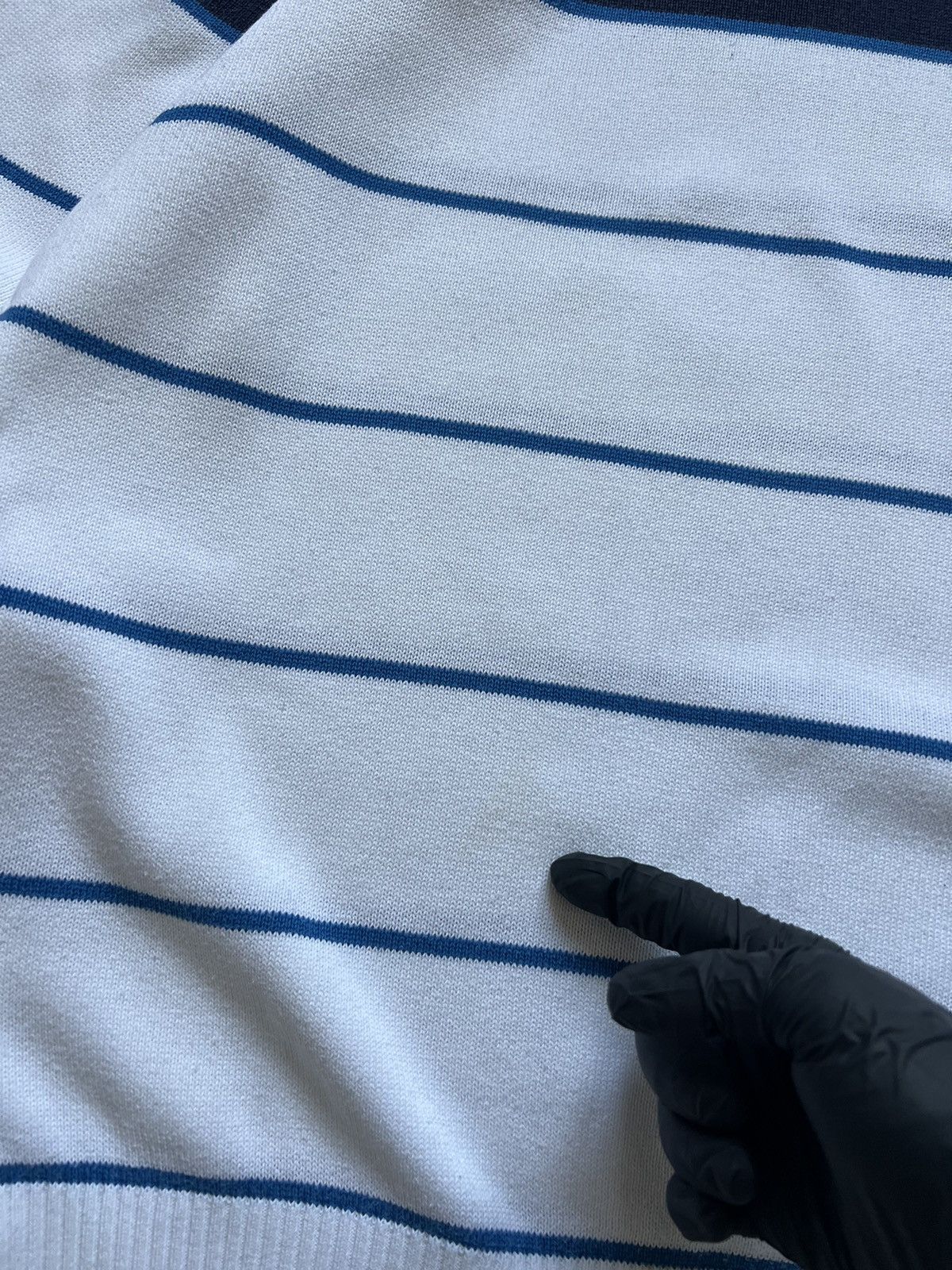 Lacoste Vintage Lacoste Sweater Striped Knit Baggy 90s France 🇫🇷 Size US XL / EU 56 / 4 - 17 Thumbnail