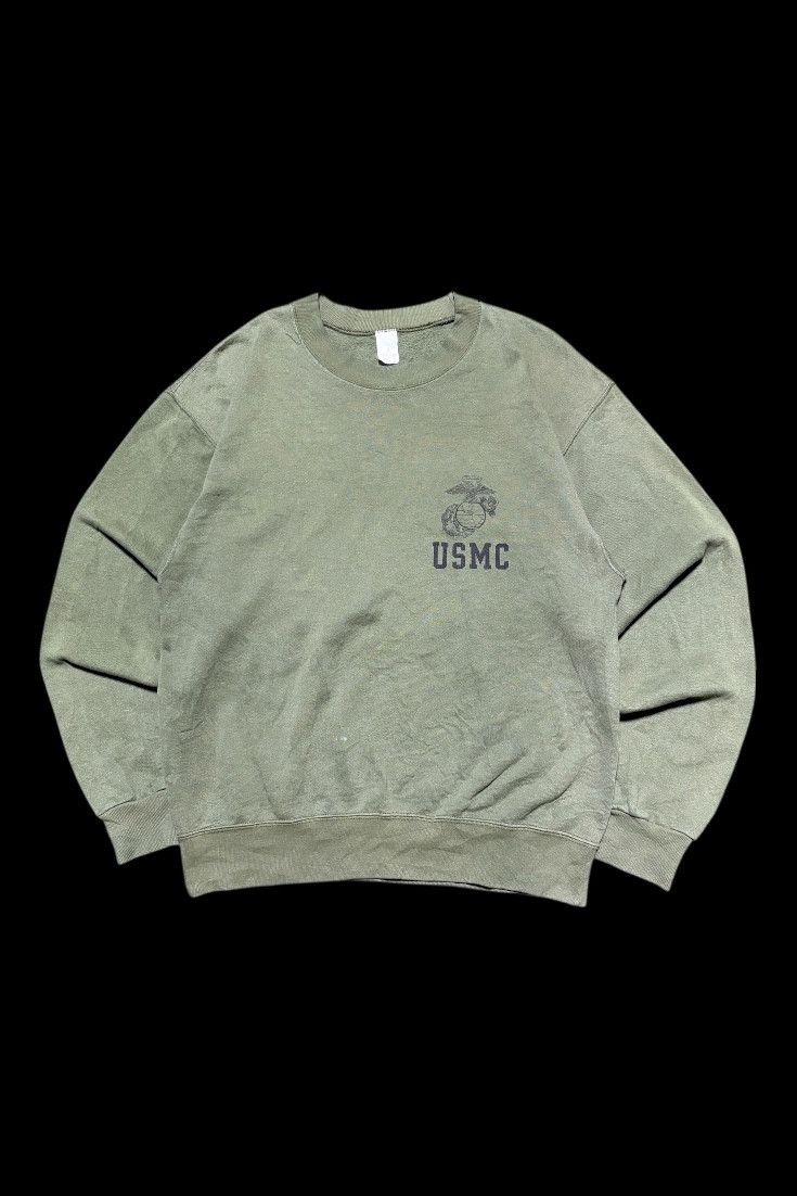 TOYS McCOY Vintage 90s USMC Sweatshirt Size US L / EU 52-54 / 3 - 1 Thumbnail