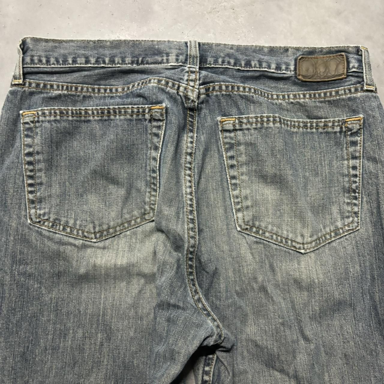 Gap × Vintage Crazy Vintage 90s Grunge Dark Wash Gap Skater Denim Jeans! Size US 34 / EU 50 - 7 Thumbnail