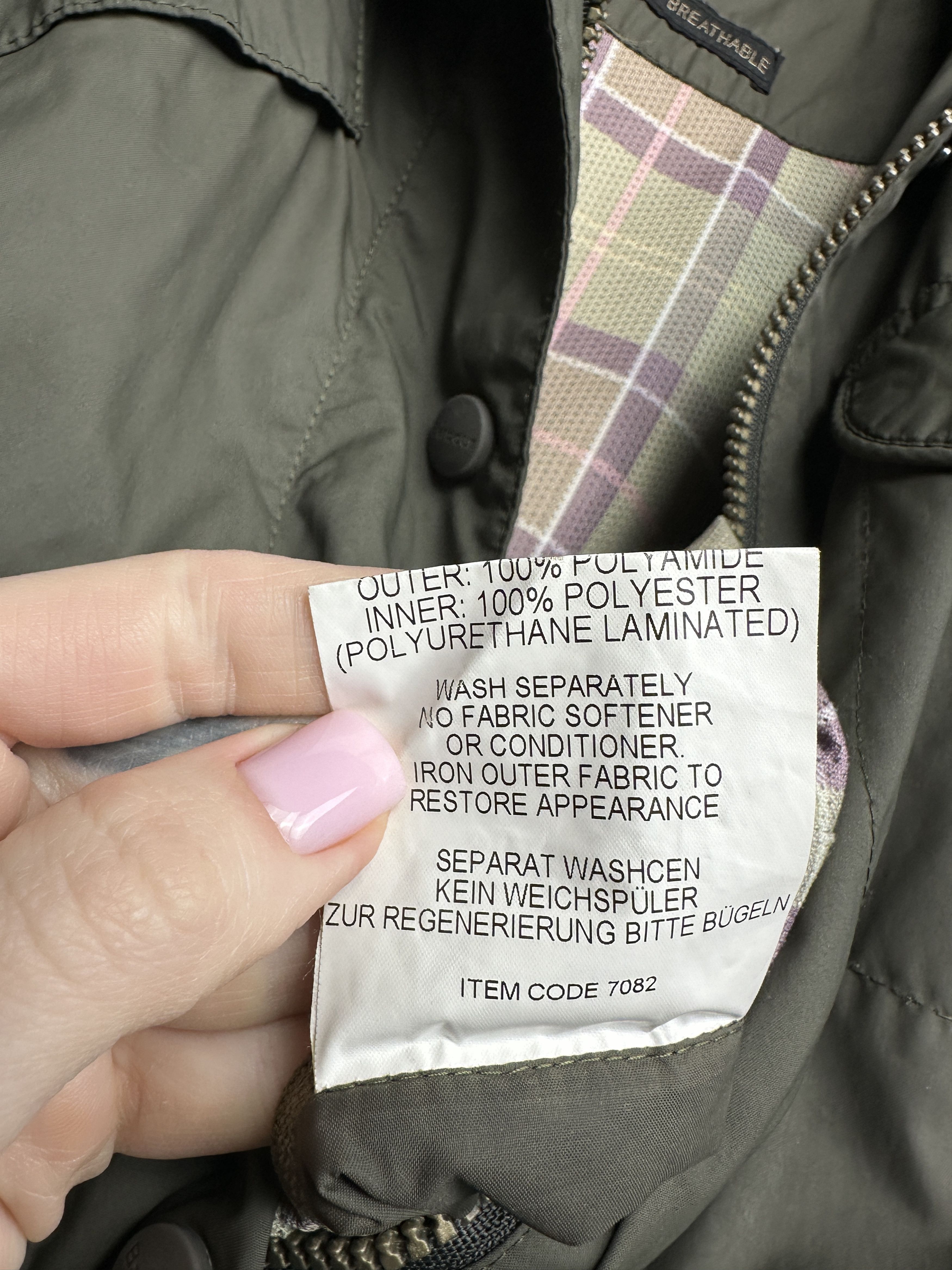 Barbour Barbour Vintage Womens Lightweight Amelia Jacket Size XL / US 12-14 / IT 48-50 - 7 Thumbnail