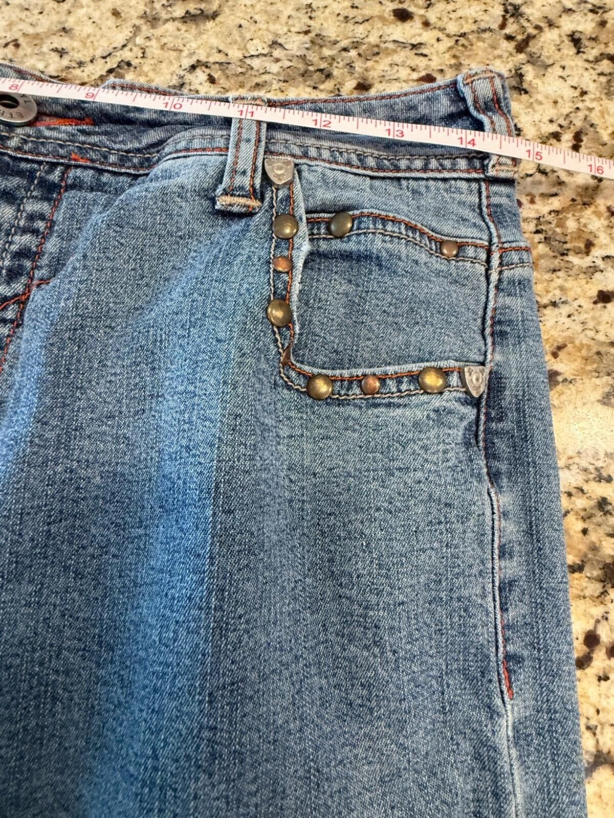 Other Ethyl Classic denim metal stud embellished jeans SZ 8 Size 30" / US 8 / IT 44 - 7 Thumbnail