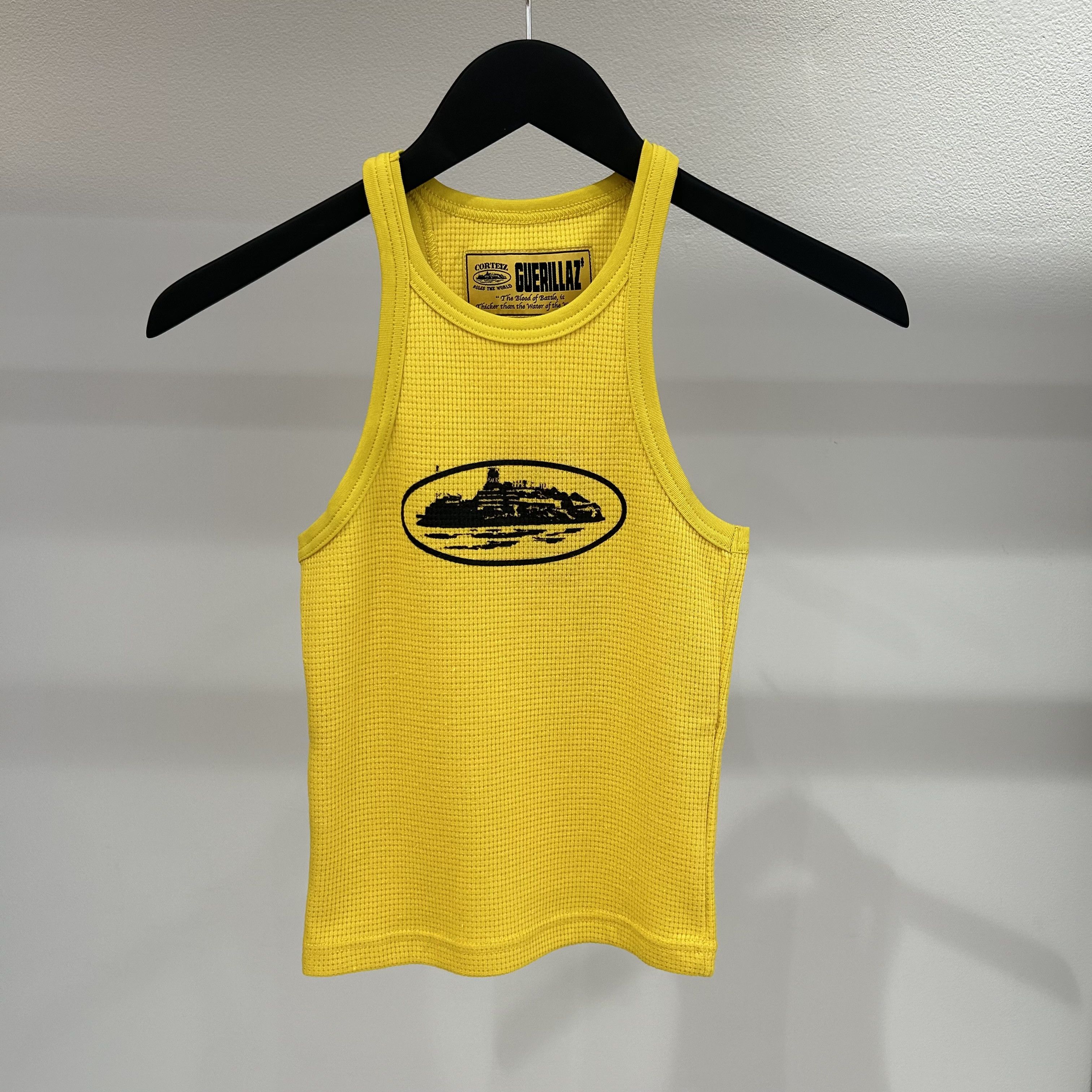 image of Corteiz Alcatraz Tank Top (Women's) Yellow (Size Small)