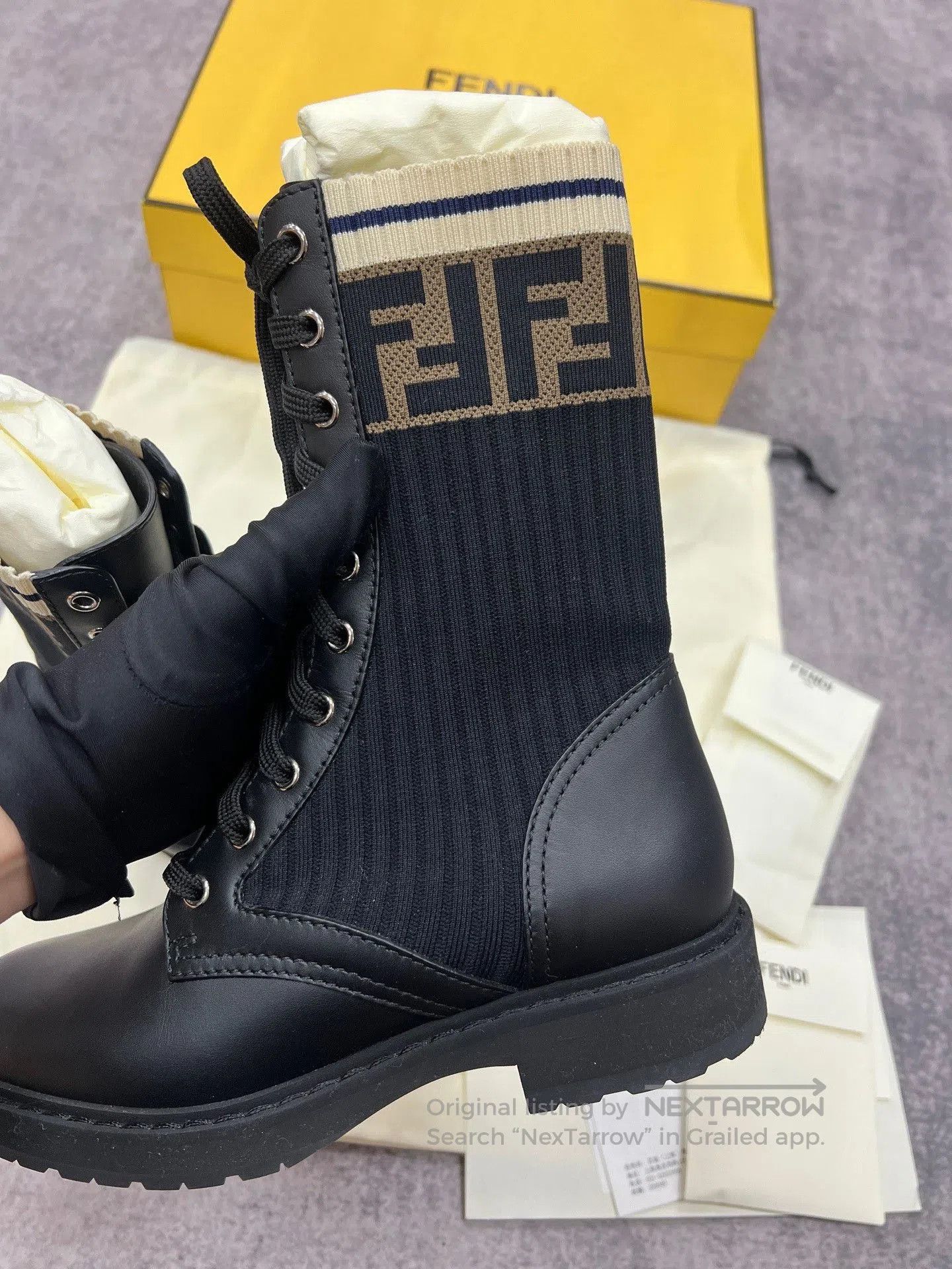 Fendi Fendi Monogram Boots. Size US 5 / IT 35 - 6 Thumbnail