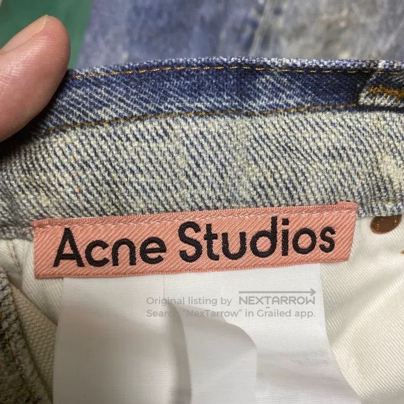 Acne Studios Acne Studios 1981 Chain-Detailed 3D-Printed Jeans Size US 30 / EU 46 - 3 Thumbnail