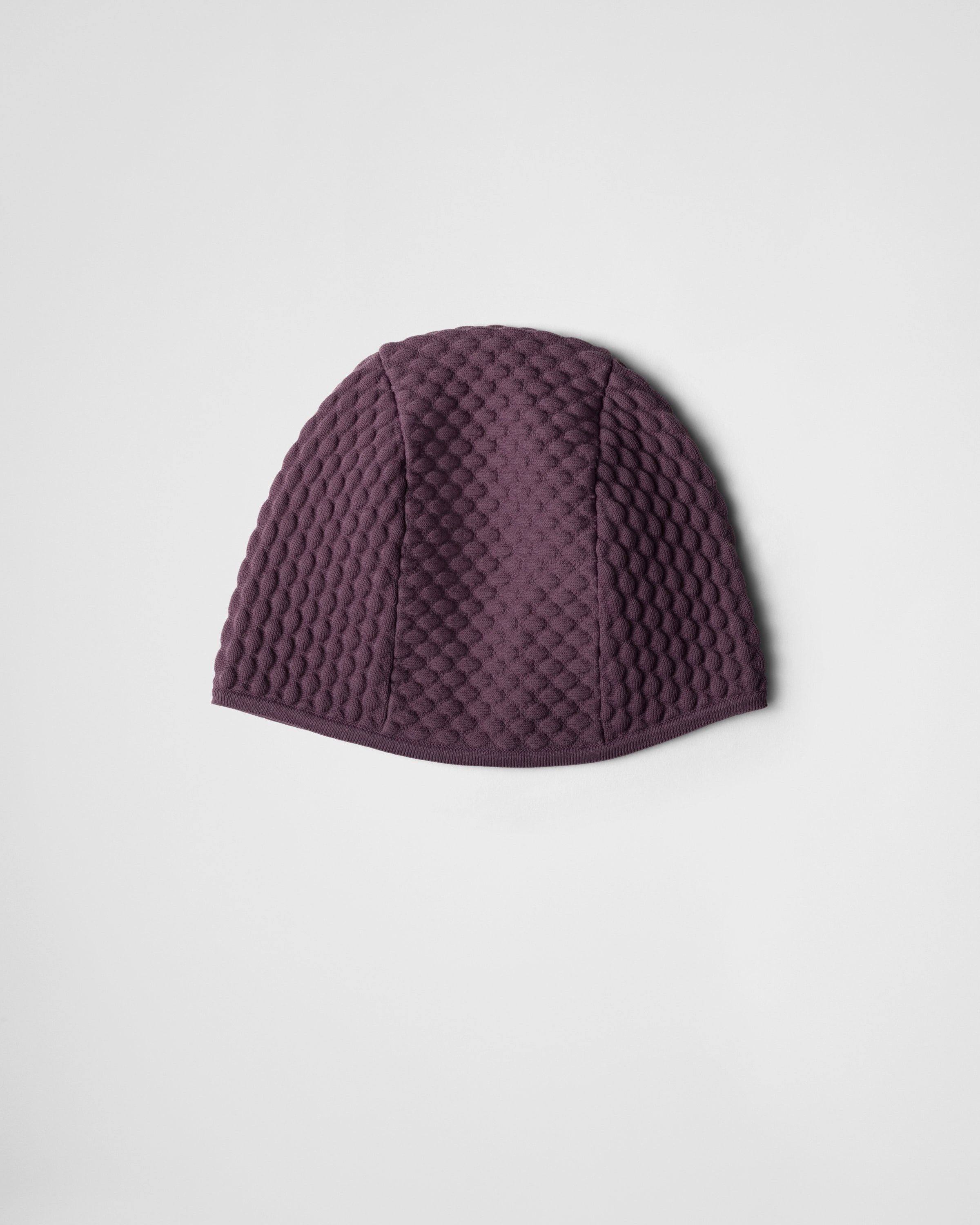 Prada o1bcso1str1025 Size: L / Re-Nylon Knit Hat / Cap in Purple Size ONE SIZE - 1 Thumbnail