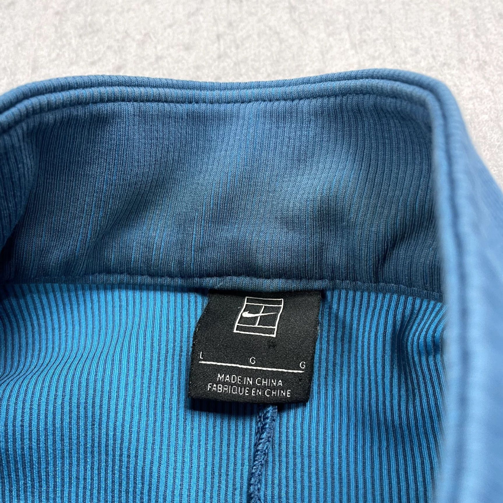 Nike Nike RF Jacket Mens L Blue Full Zip Cotton Sports Athleisure Logo 90s? Size US L / EU 52-54 / 3 - 5 Thumbnail