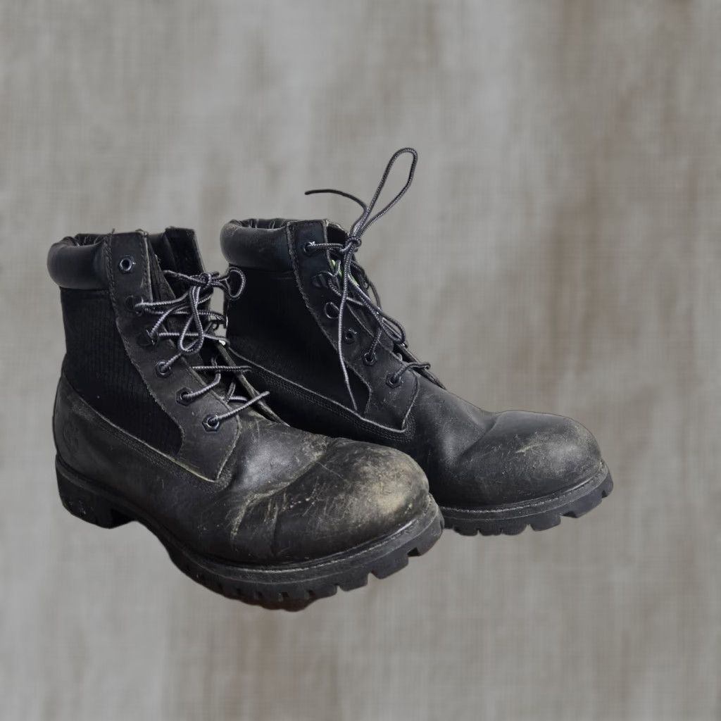Timberland Timberland Solid Black Combat Boots Adult Men's Size 11.5 M Size US 11.5 / EU 44-45 - 1 Thumbnail