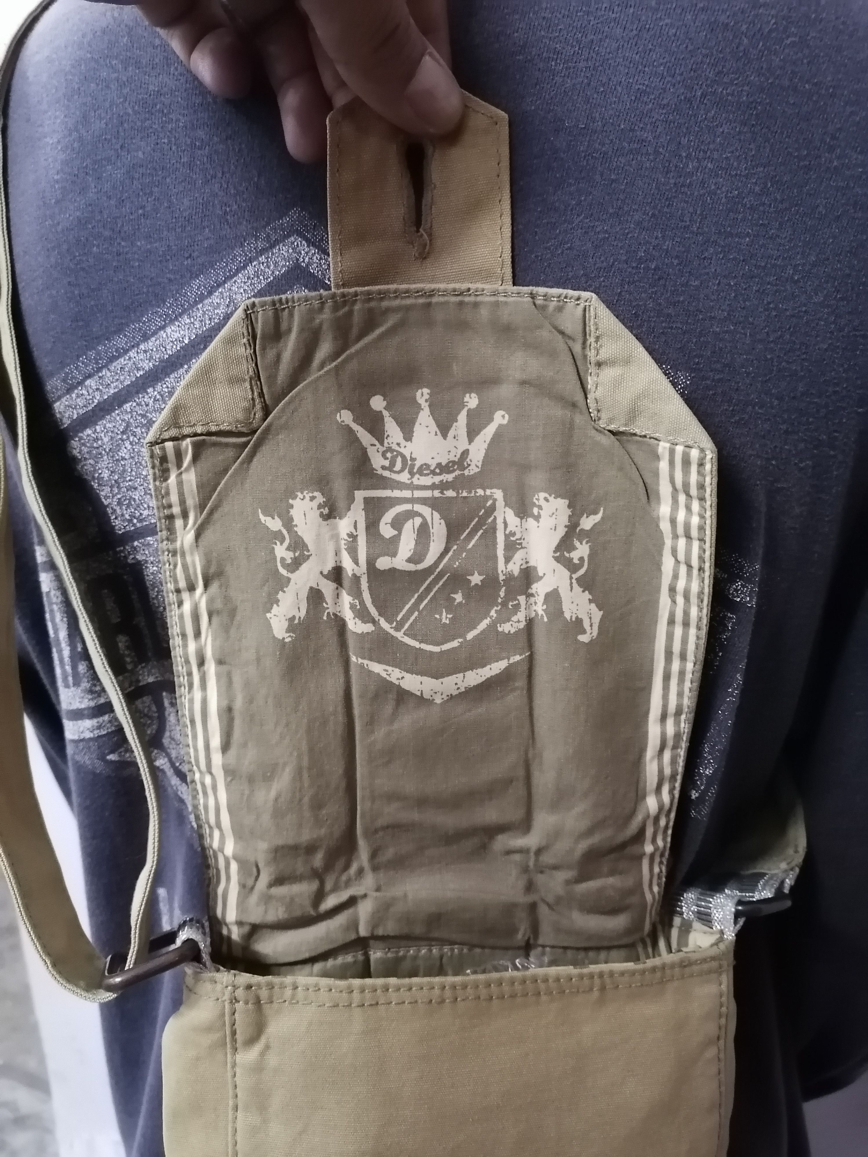 Diesel × Vintage Diesel Industry Canvas Sling Bag Size ONE SIZE - 6 Thumbnail