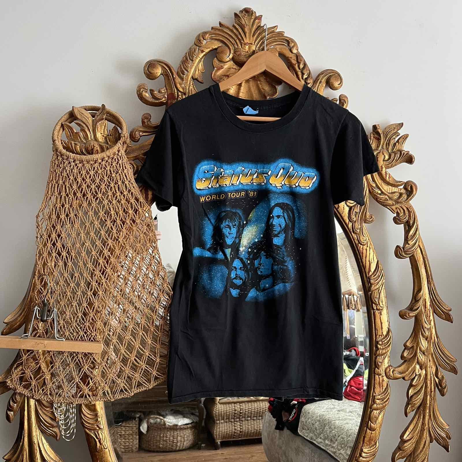 Band Tees × Vintage Vintage 1984 Status Quo Tour Band T-Shirt Size US S / EU 44-46 / 1 - 1 Thumbnail