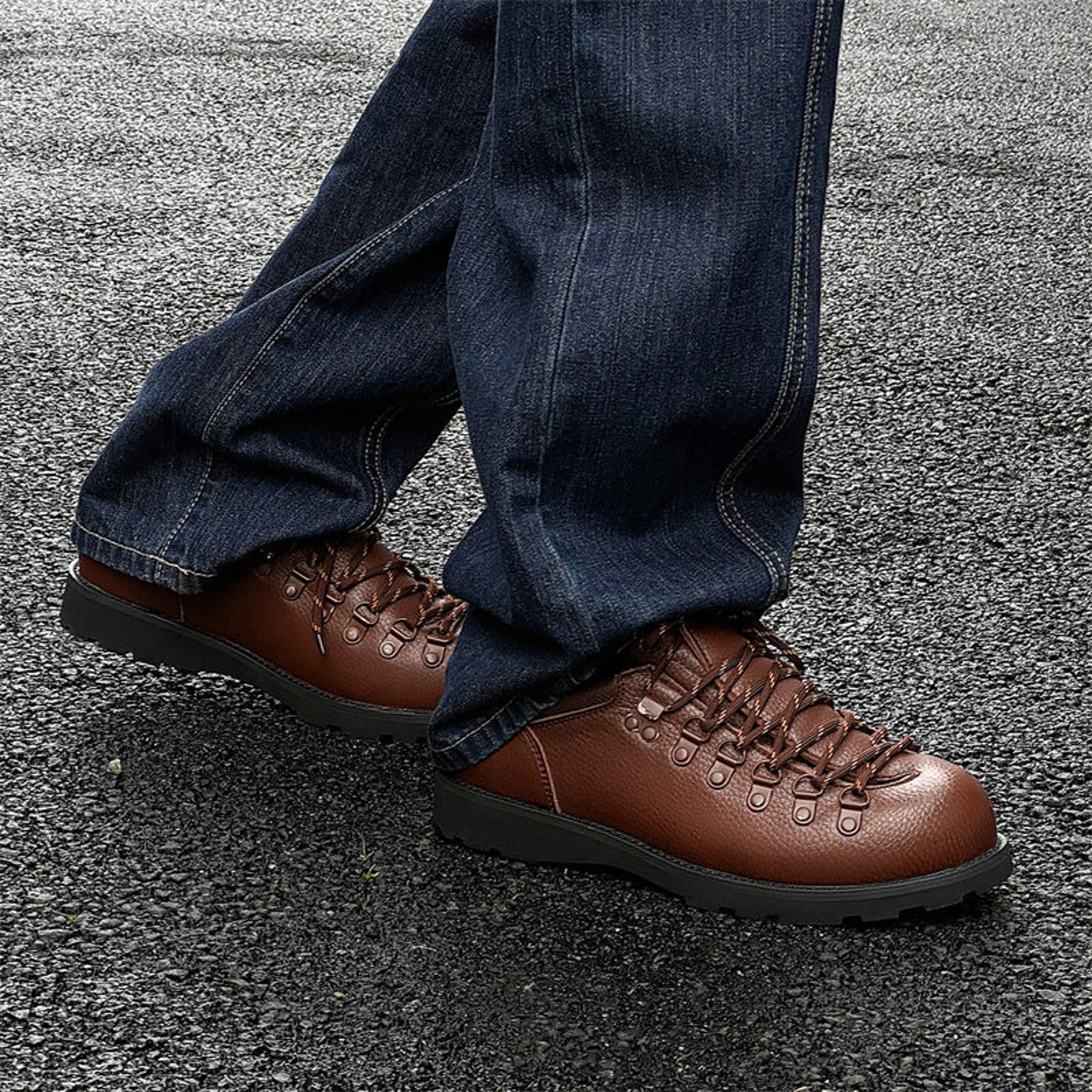 Leather Thick-Sole Retro Leather Oxford | Leather Shoe Size US 7 / EU 40 - 3 Thumbnail