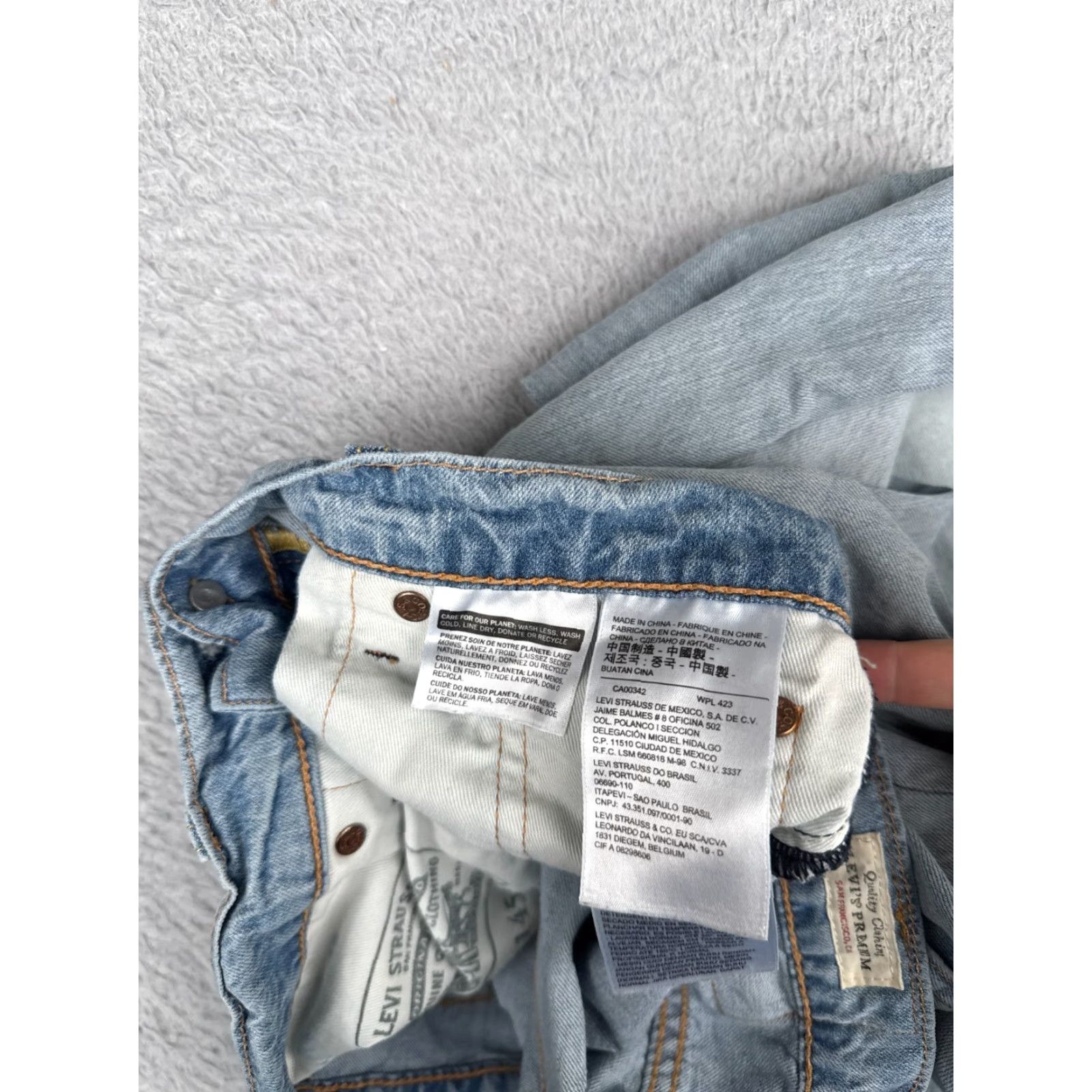 Levi's Levis Jeans Adult 30 Blue Denim Slim Fit Big E 511 Cotton Premium 30x32 Size US 30 / EU 46 - 7 Thumbnail