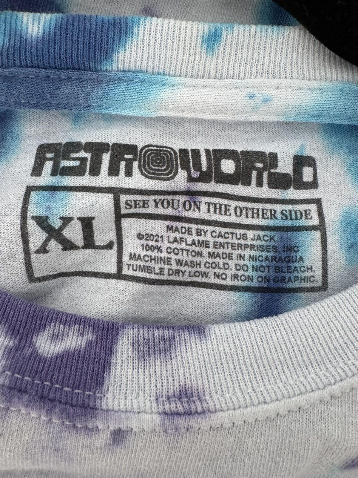 Travis Scott 2021 Travis Scott Astroworld “Man on Fire” Tie Dye XL Size US XL / EU 56 / 4 - 3 Thumbnail