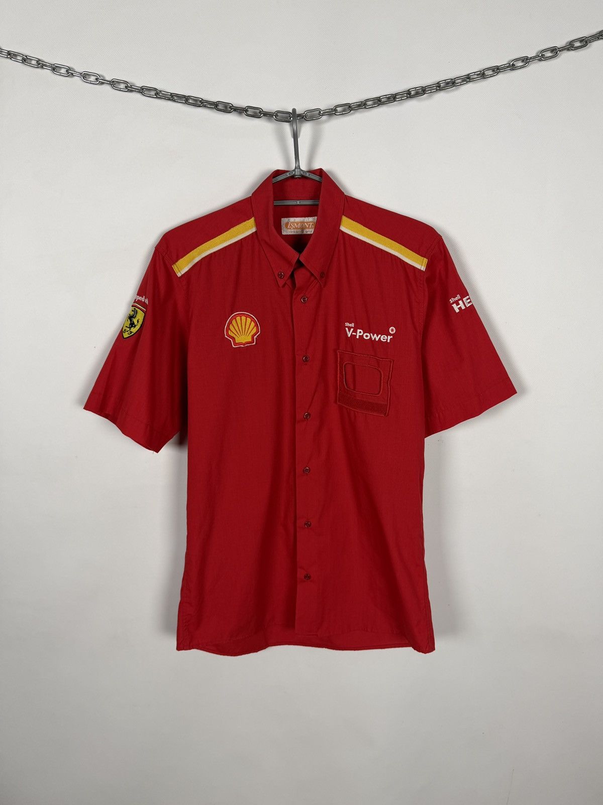 Ferrari Ferrari Shell V-Power Short Sleeve Shirt Button Up F1 Size S Size US S / EU 44-46 / 1 - 1 Thumbnail