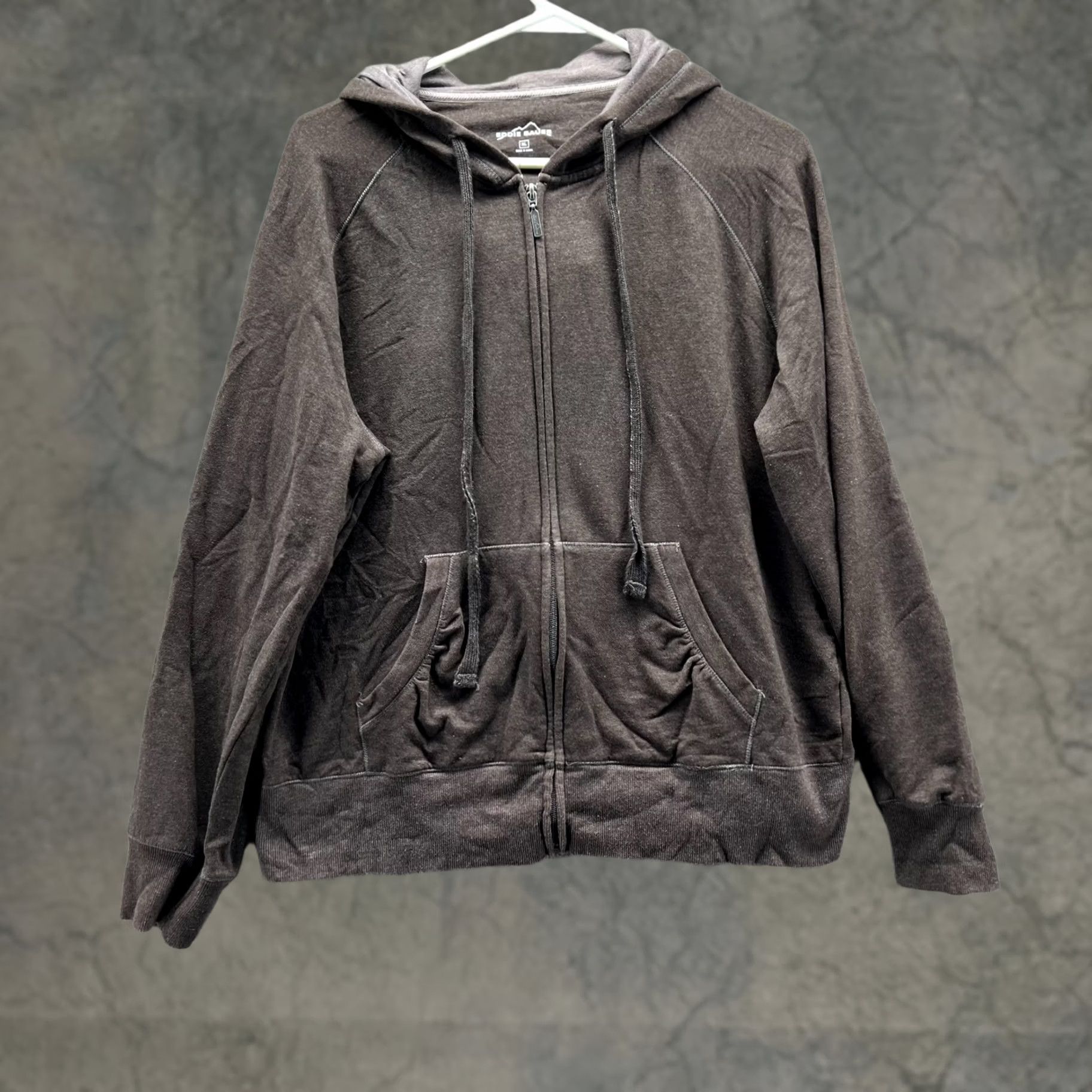 Eddie Bauer VINTAGE Eddie Bauer Sweater Women XL Brown Full Zip Hooded Jacket Fleece Vtg Size XL / US 12-14 / IT 48-50 - 1 Thumbnail