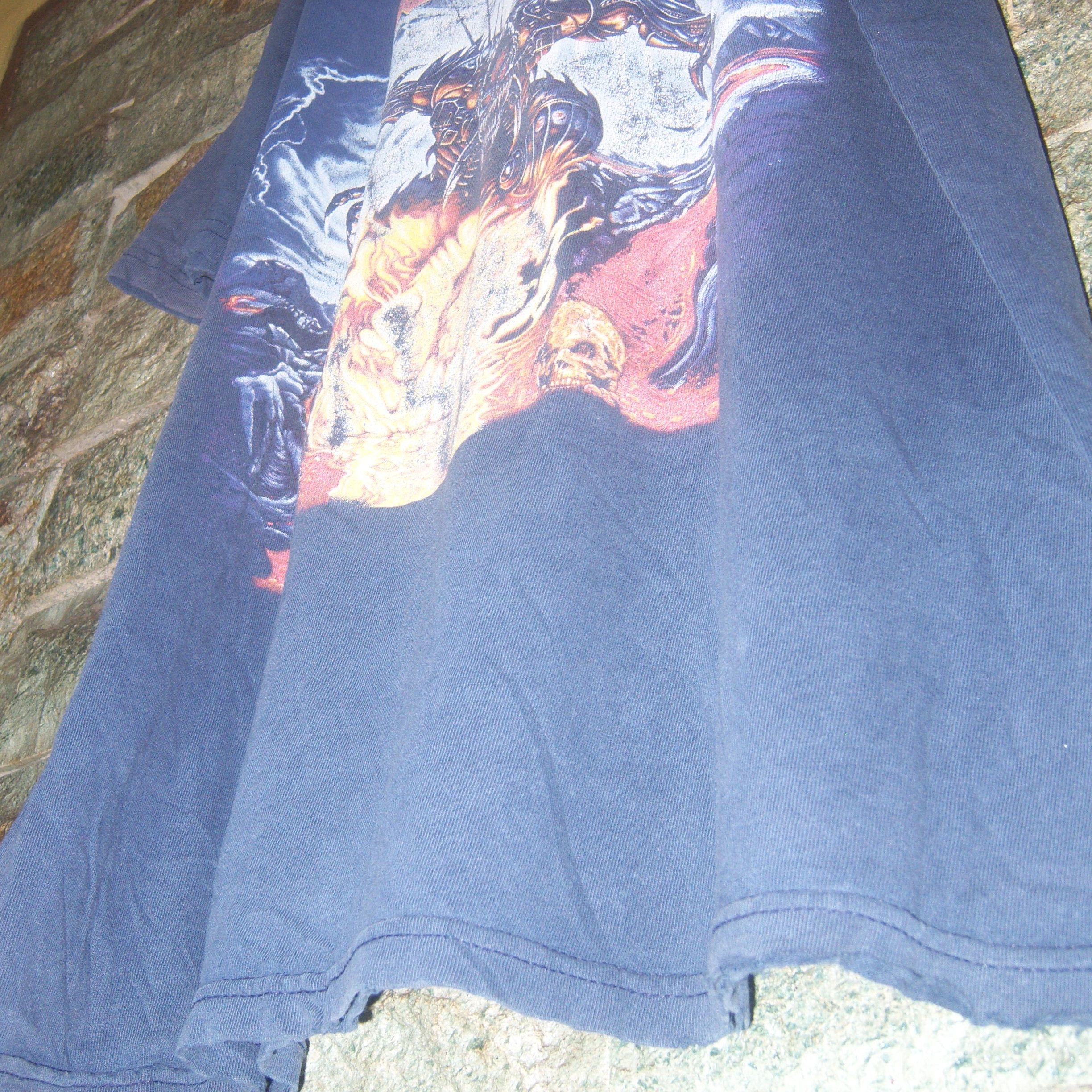 Band Tees × Tultex × Vintage 1998 Judas Priest Jugulator World Tour Distressed Size US XL / EU 56 / 4 - 4 Thumbnail
