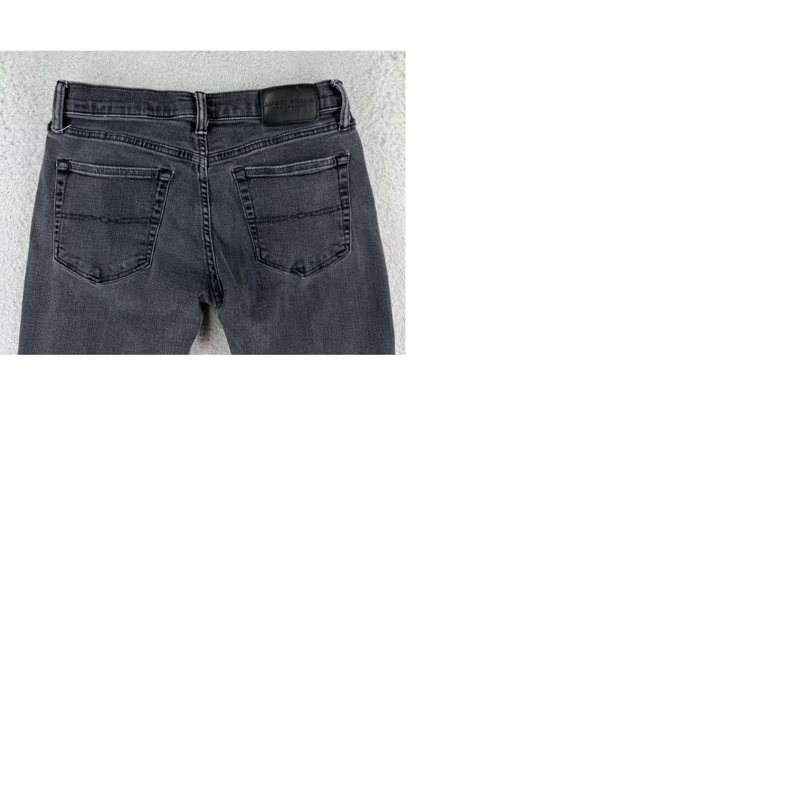 Vintage Lucky Brand Jeans Mens 29 Black Denim Straight Leg Cotton Blend Jeans Mens Regular 29 Black Denim Straight Leg 5-Pocket Design Vintage No Size US 29 - 10 Thumbnail