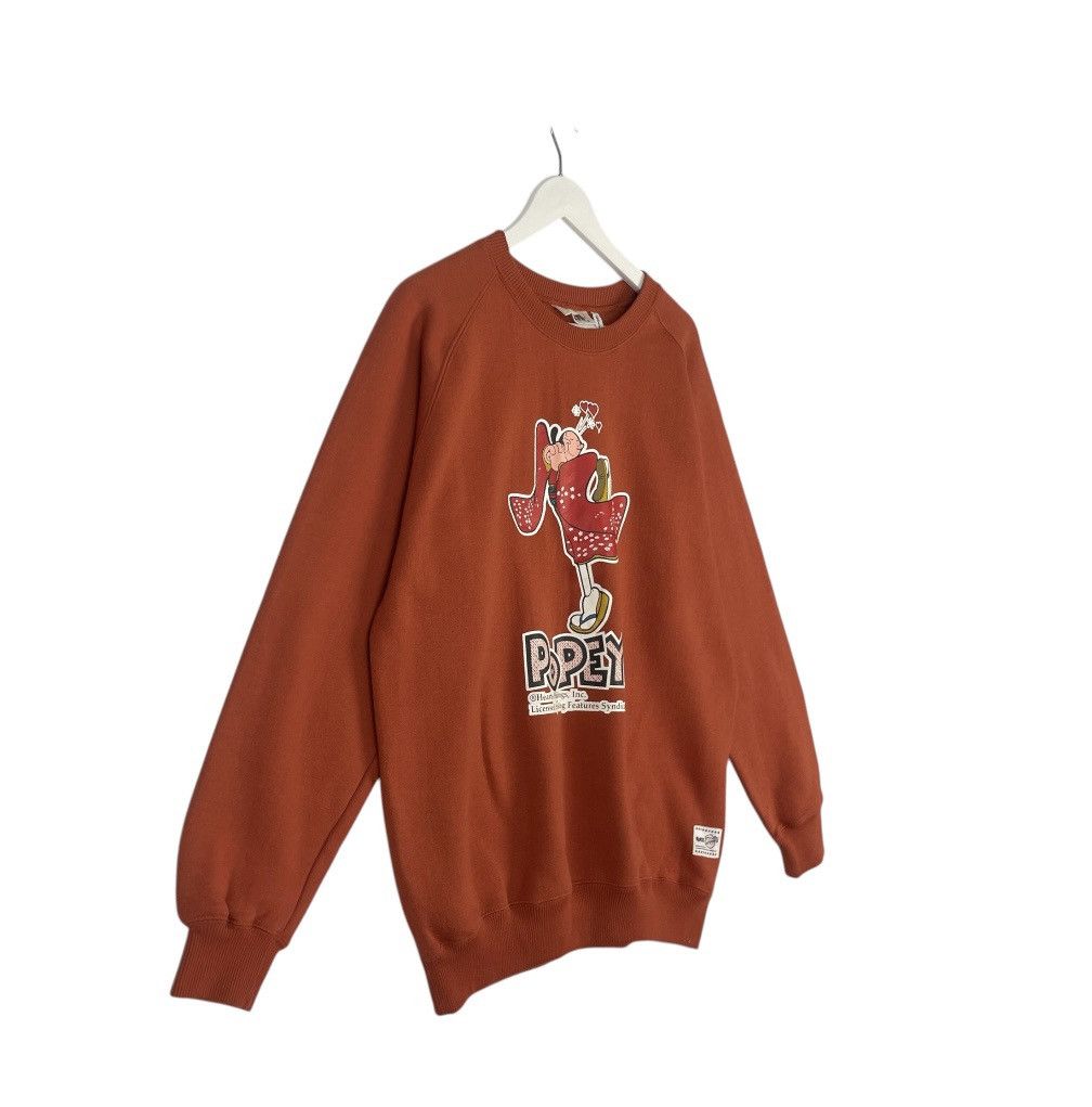 Designer × Vintage vintage Hoodie/sweater popeye sweatshirt - oren Size US M / EU 48-50 / 2 - 3 Thumbnail