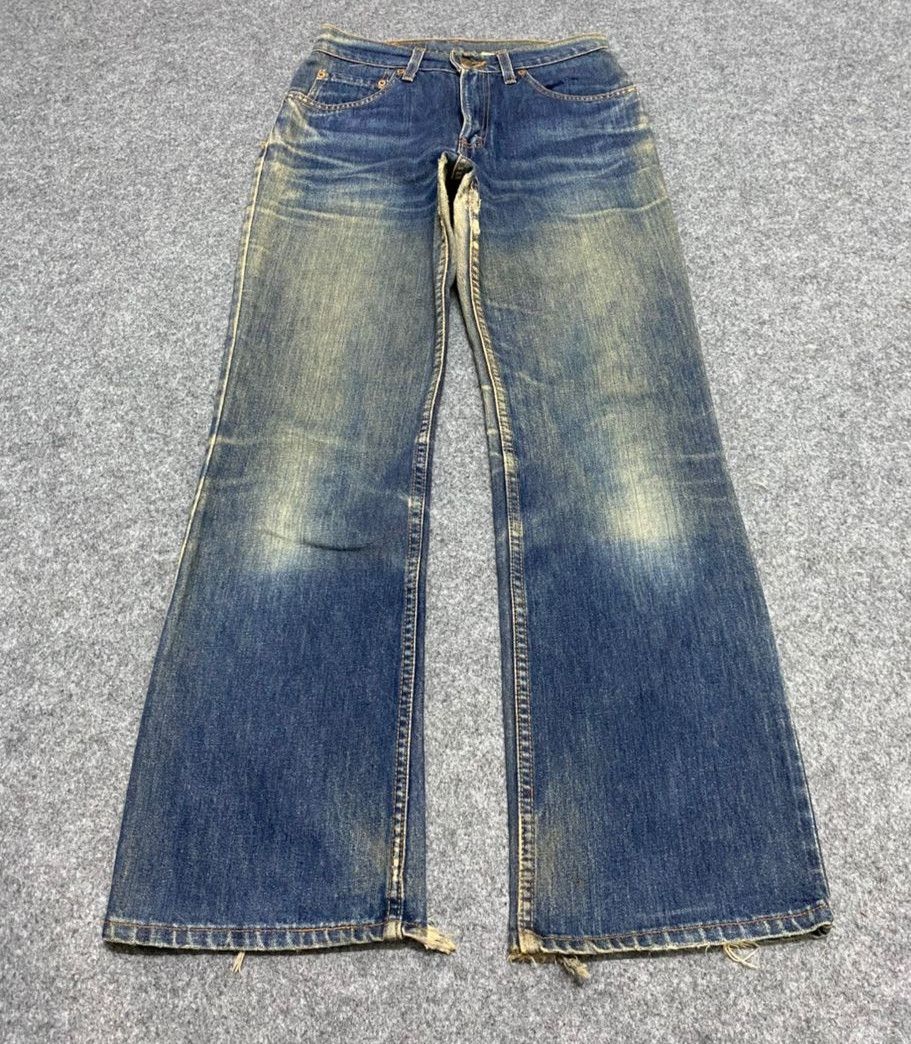If Six Was Nine Vintage 90s Levis 517 Bootcut Distressed Denim Size US 28 / EU 44 - 2 Thumbnail