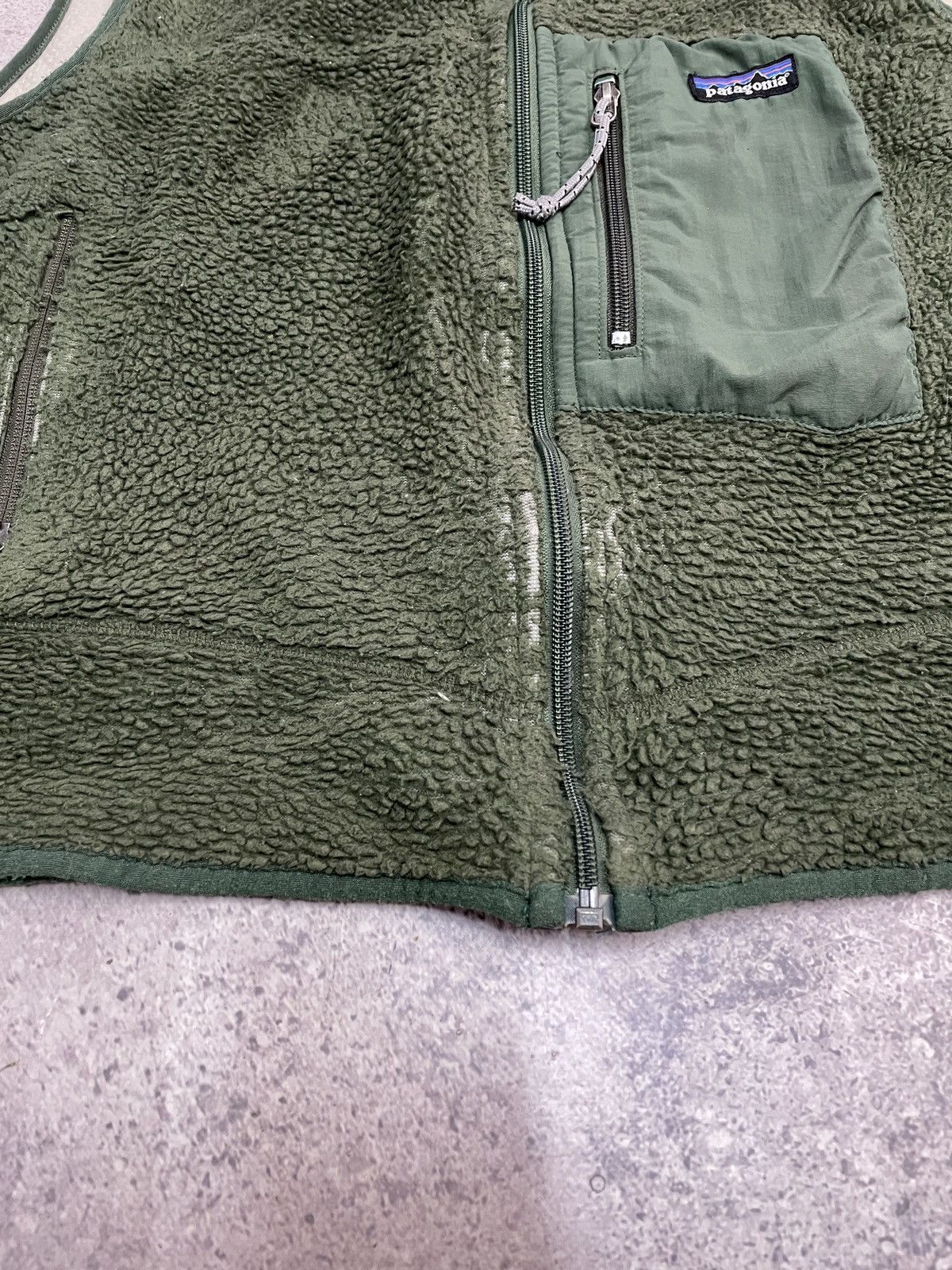 Patagonia × Vintage Vintage Patagonia Teddy Fleece Vest Sherpa y2k Sweatshirt Size US L / EU 52-54 / 3 - 10 Thumbnail