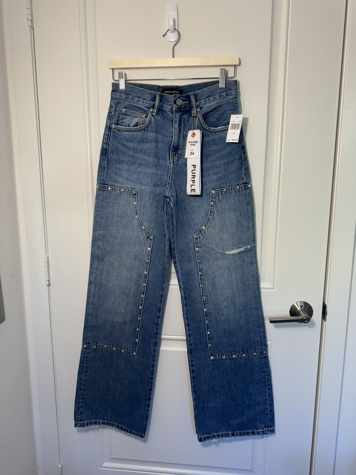 Other Purple Brand High Rise Wide Jeans Size 24" / US 00 / IT 34 - 1 Thumbnail