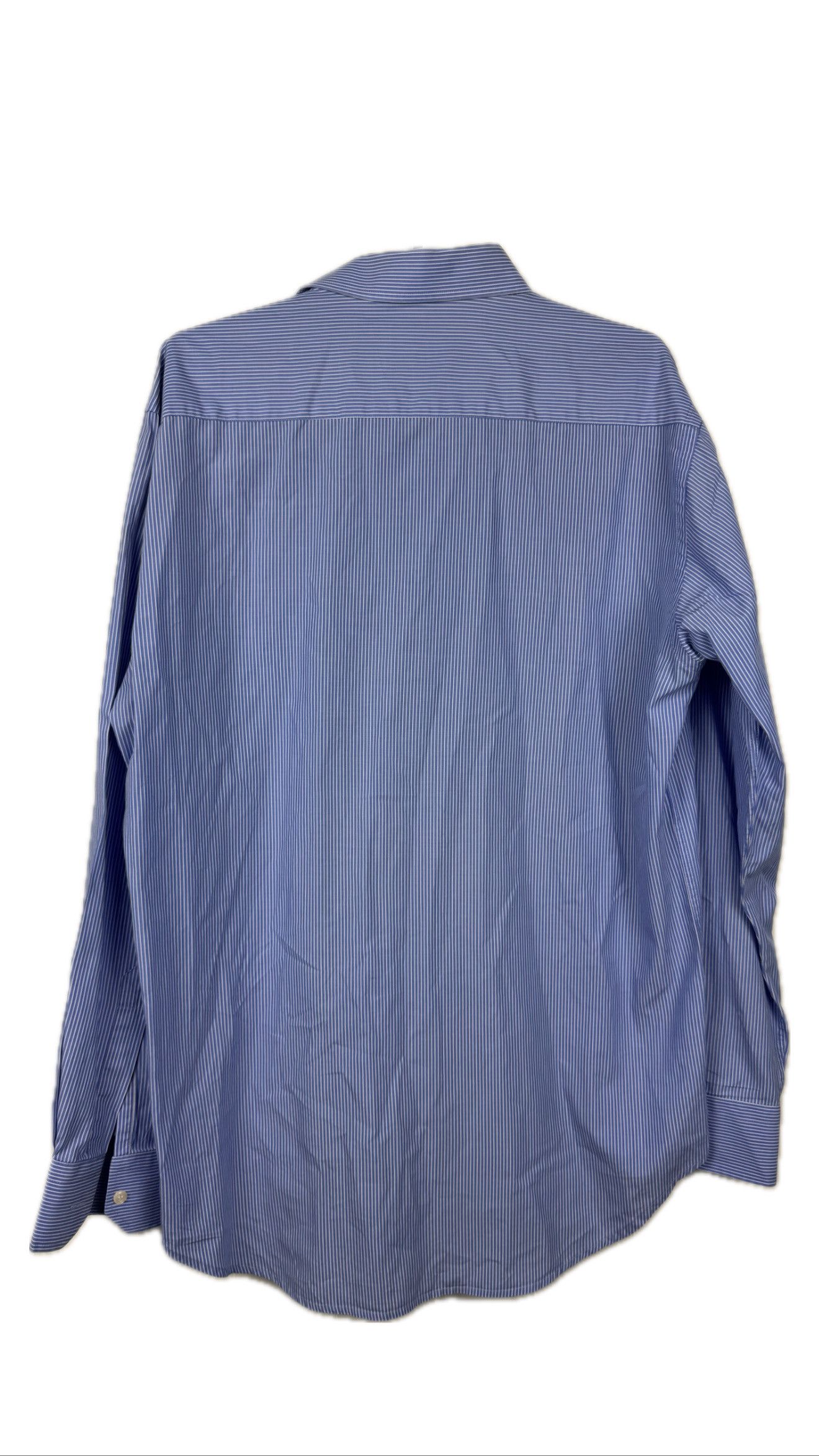 Boggi Boggi Milano Blue Striped Shirt Size 42 100% Cotton Size US XS / EU 42 / 0 - 2 Thumbnail
