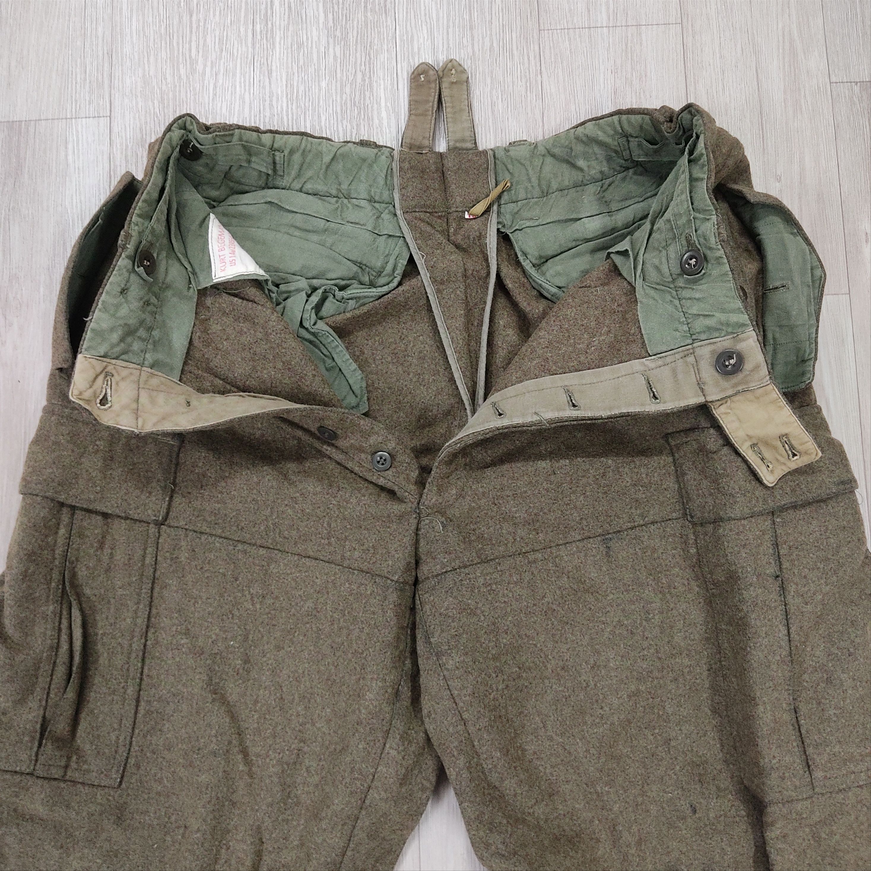 Vintage Vintage OG 60s Kurt Begemann Heavy Wool Combat Pants Size US 33 - 5 Thumbnail