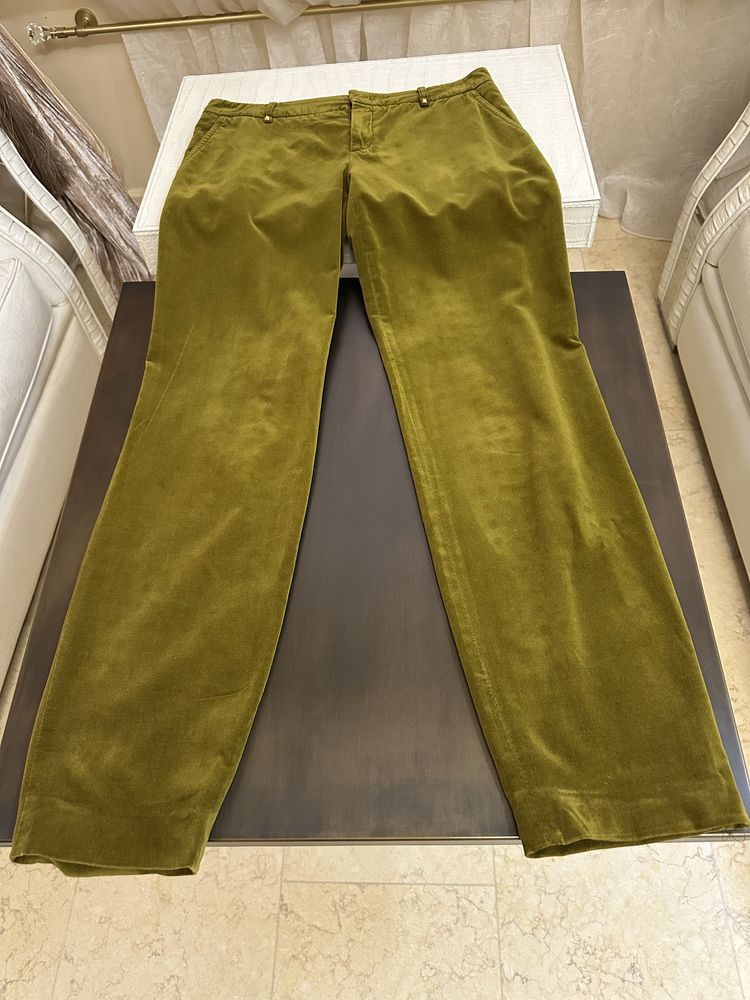 Gucci Vintage Gucci Velvet Olive Gold Trousers Pants Size 34" / US 12 / IT 48 - 1 Thumbnail