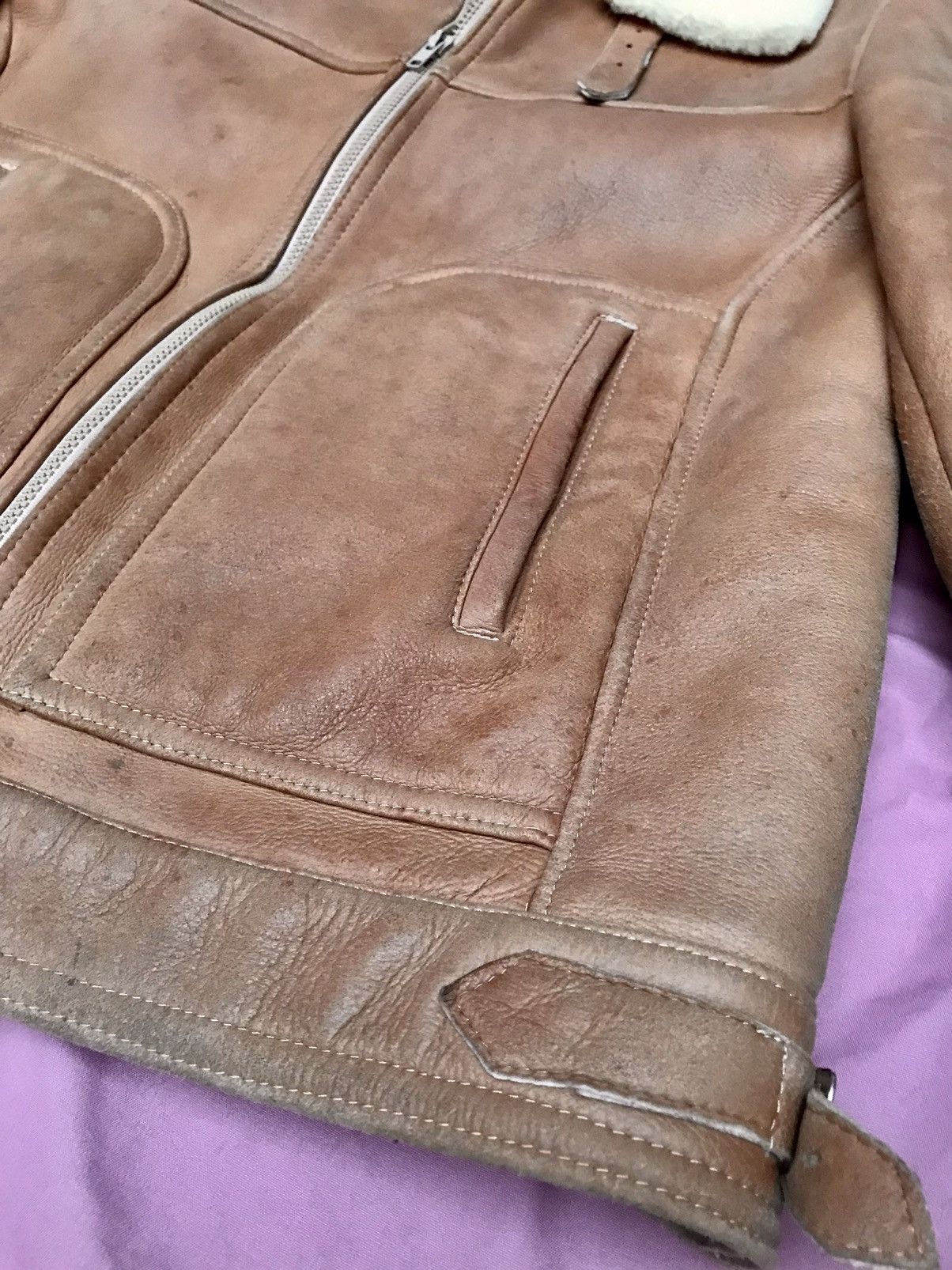 Other Beautiful sheepskin shearling tan jacket Size US M / EU 48-50 / 2 - 8 Thumbnail