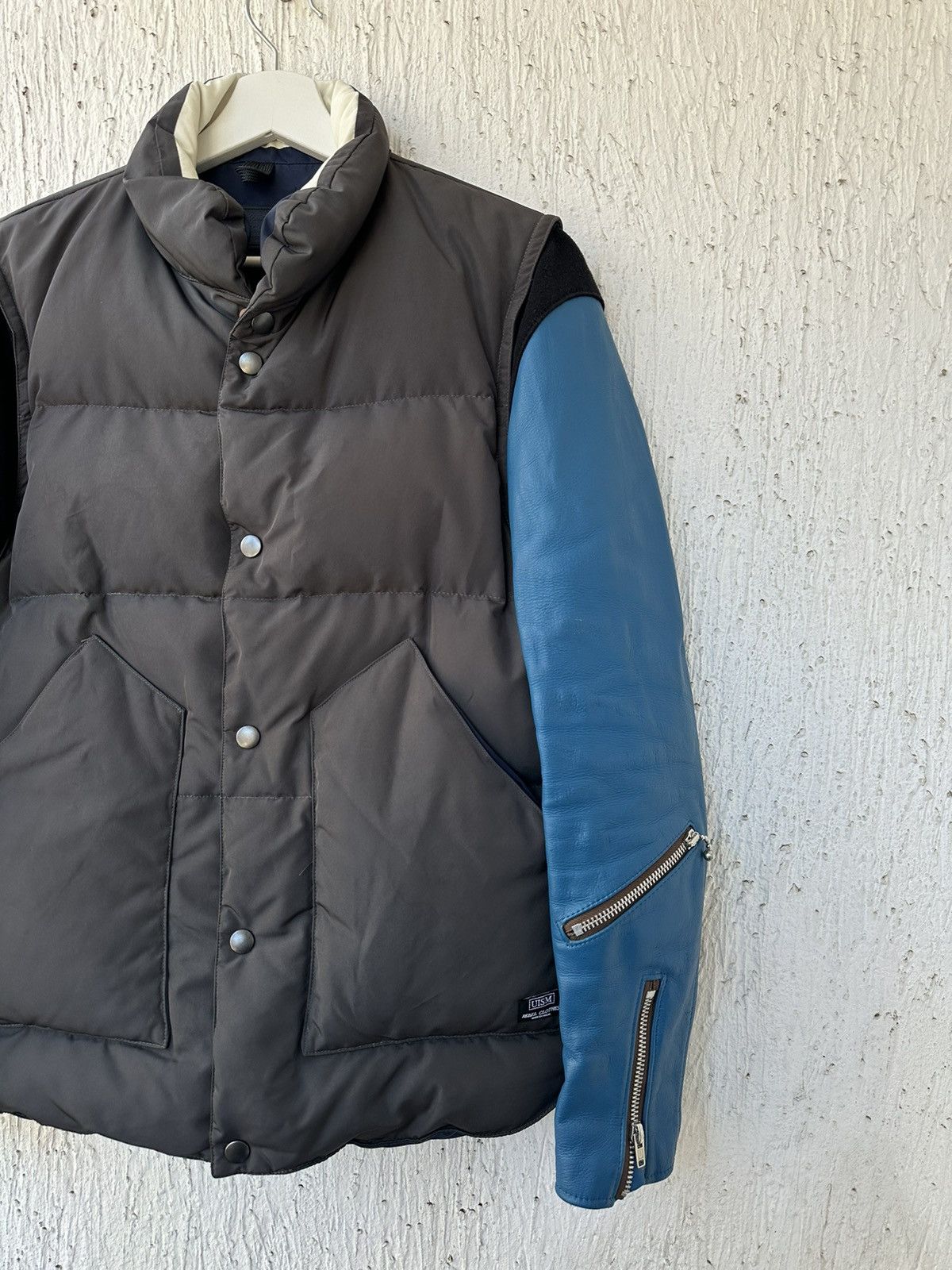 Undercover Leather Sleeve Down Jacket Size US M / EU 48-50 / 2 - 2 Thumbnail