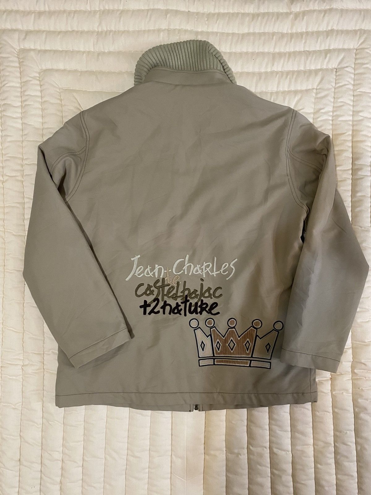 Jean Charles De Castelbajac Castelbajac +2 Nature Embroidered Jacket Khaki Size 3 (L) Size US L / EU 52-54 / 3 - 2 Thumbnail