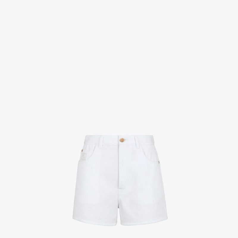 Fendi o1s1wg110326 Shorts in White Size 28" / US 6 / IT 42 - 1 Thumbnail