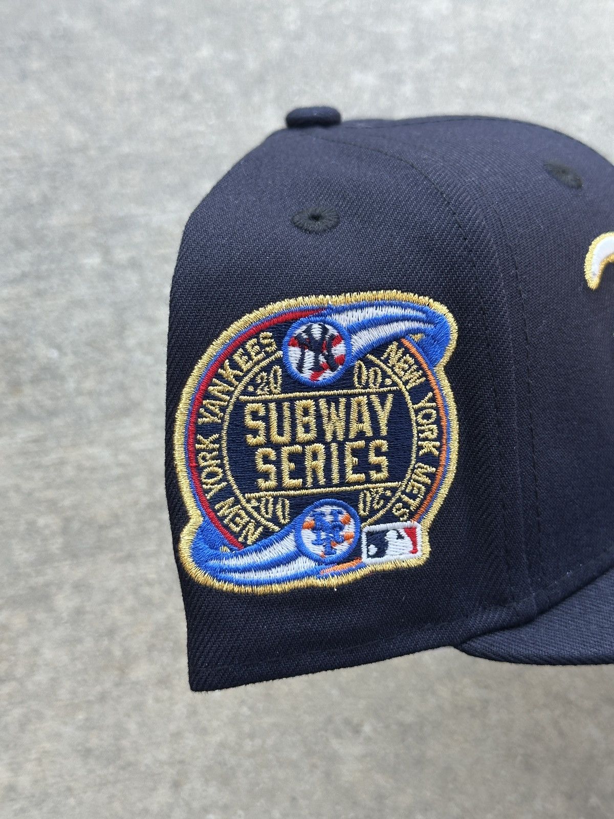 MLB × New Era New York Yankees Script Fitted Hat 7 1/4 NY Size ONE SIZE - 2 Thumbnail