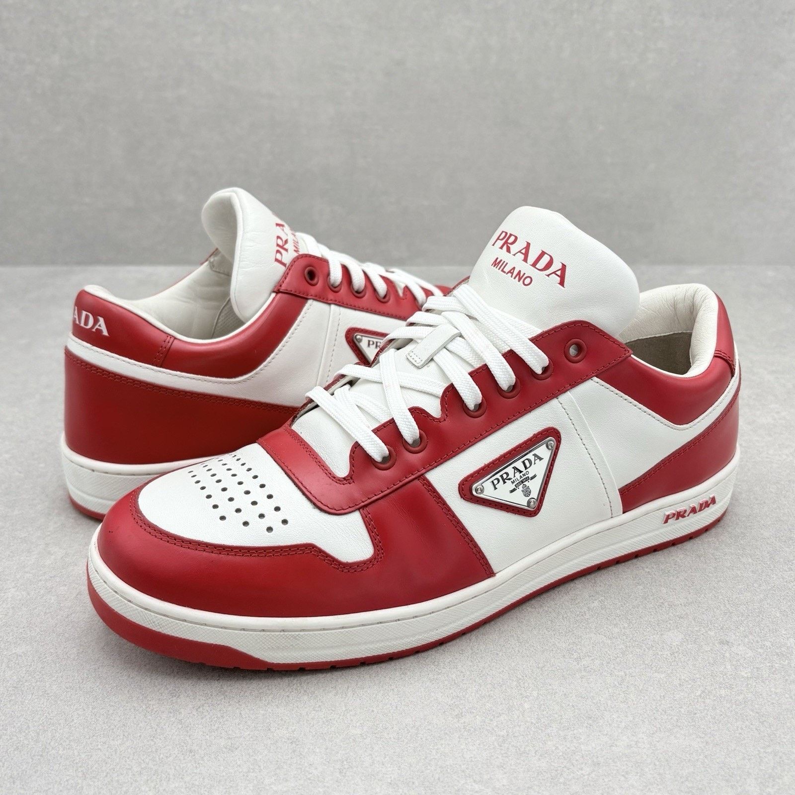 Prada Prada Toblach Leather Two Strap Sneakers OG UK 6.5 US  display picture 3
