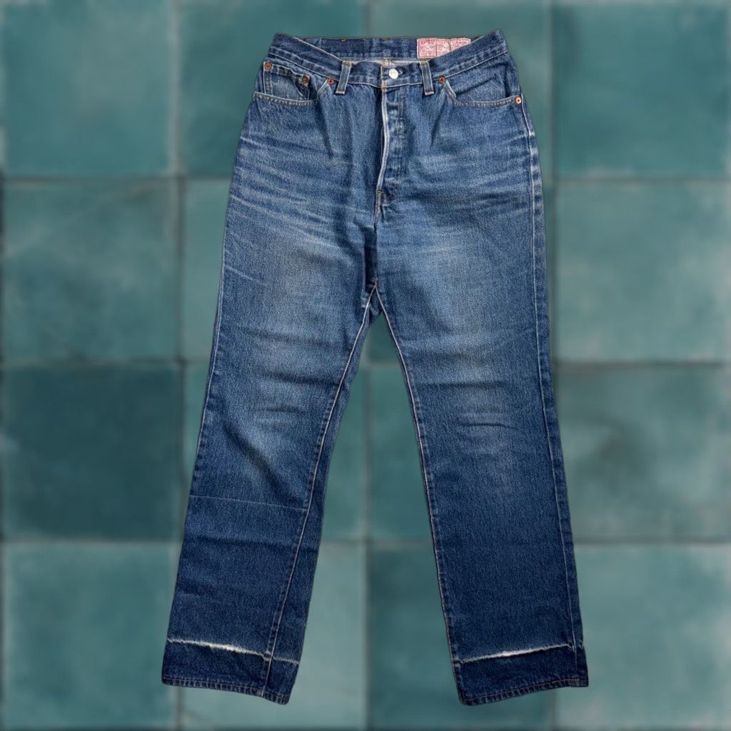 Levi's VINTAGE Levi's 501 Jeans Straight 80s 90s USA High Rise Womens Size 13 Blue 28x31 Size 34" / US 12 / IT 48 - 1 Thumbnail